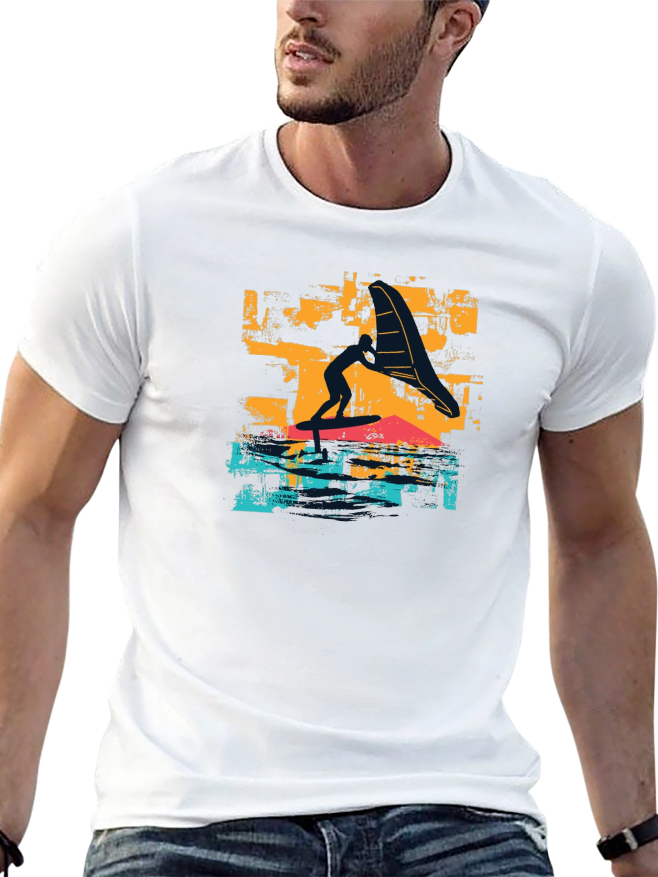 Surfer Graphic T-Shirt - Black