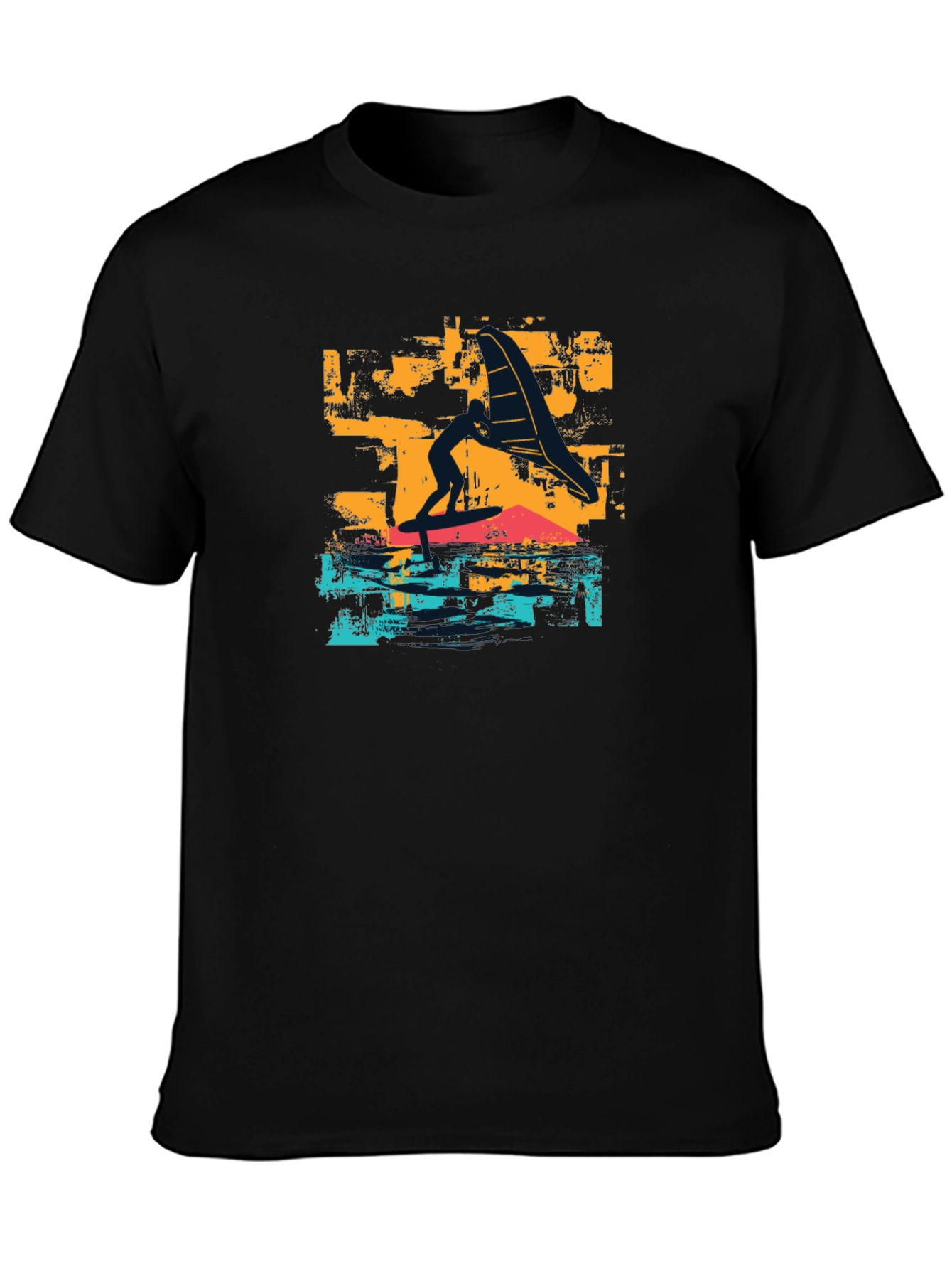 Surfer Graphic T-Shirt - Black