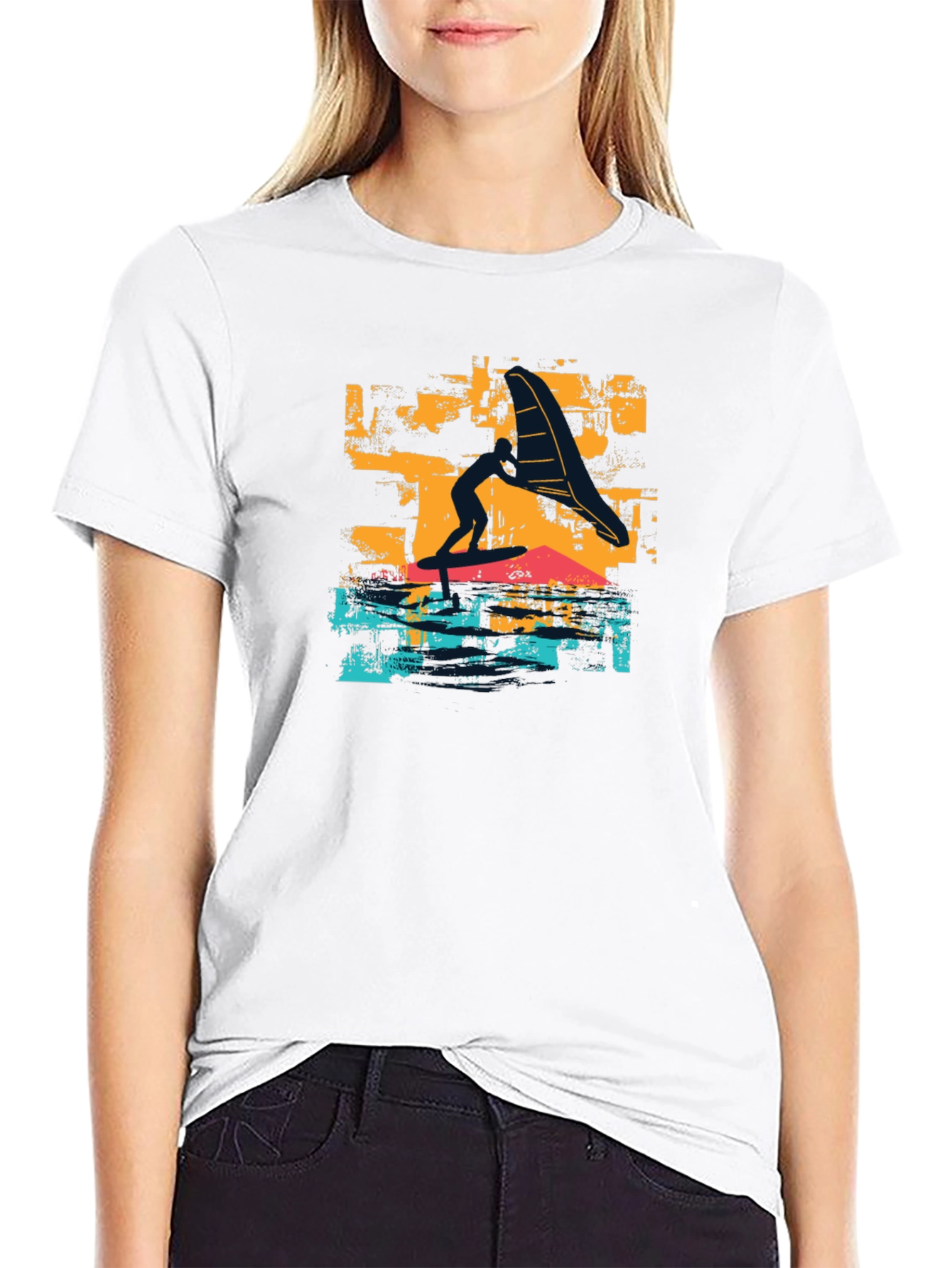 Surfer Graphic T-Shirt - Black
