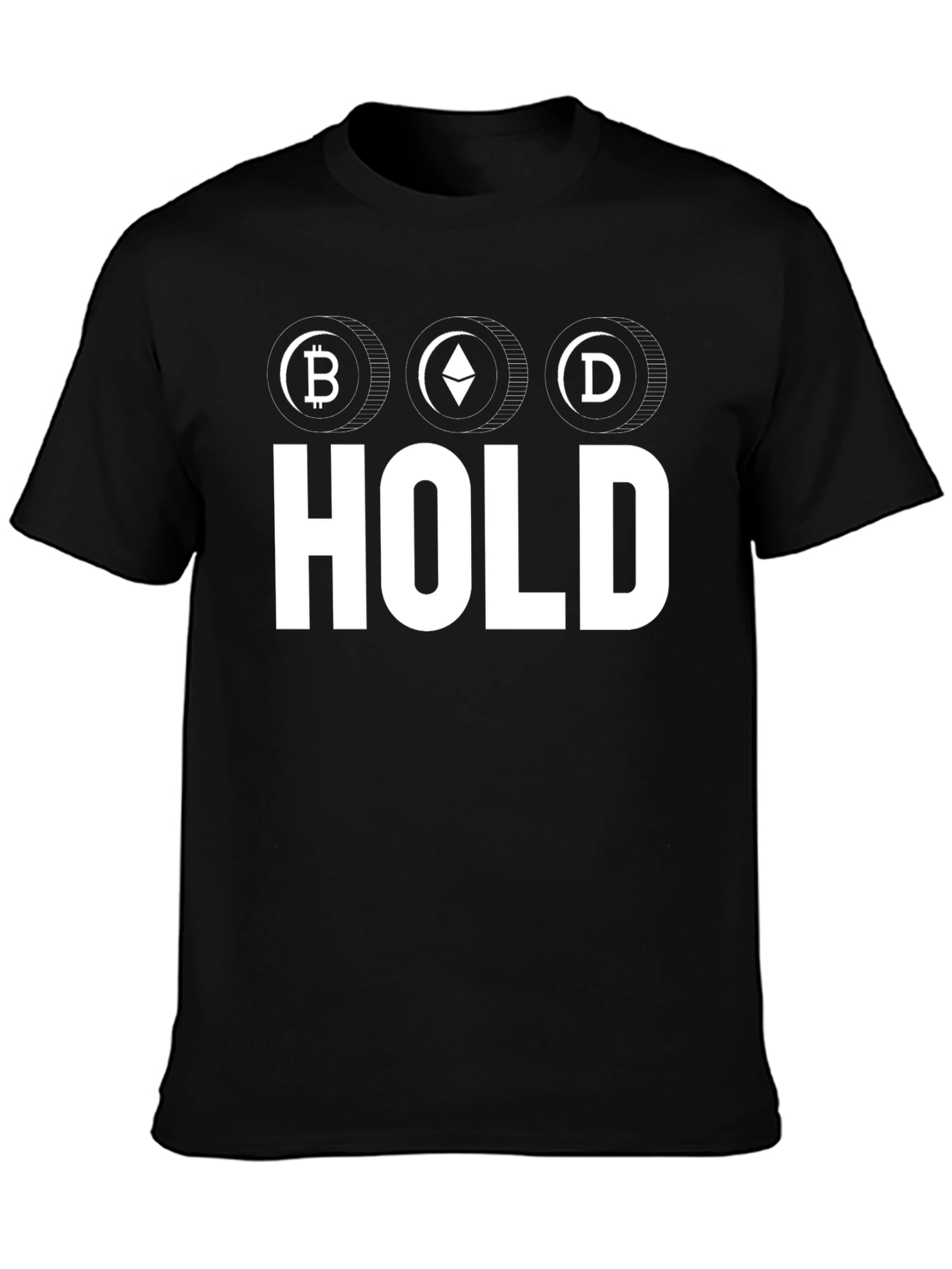 Crypto HODL T-Shirt - Bitcoin Ethereum Doge