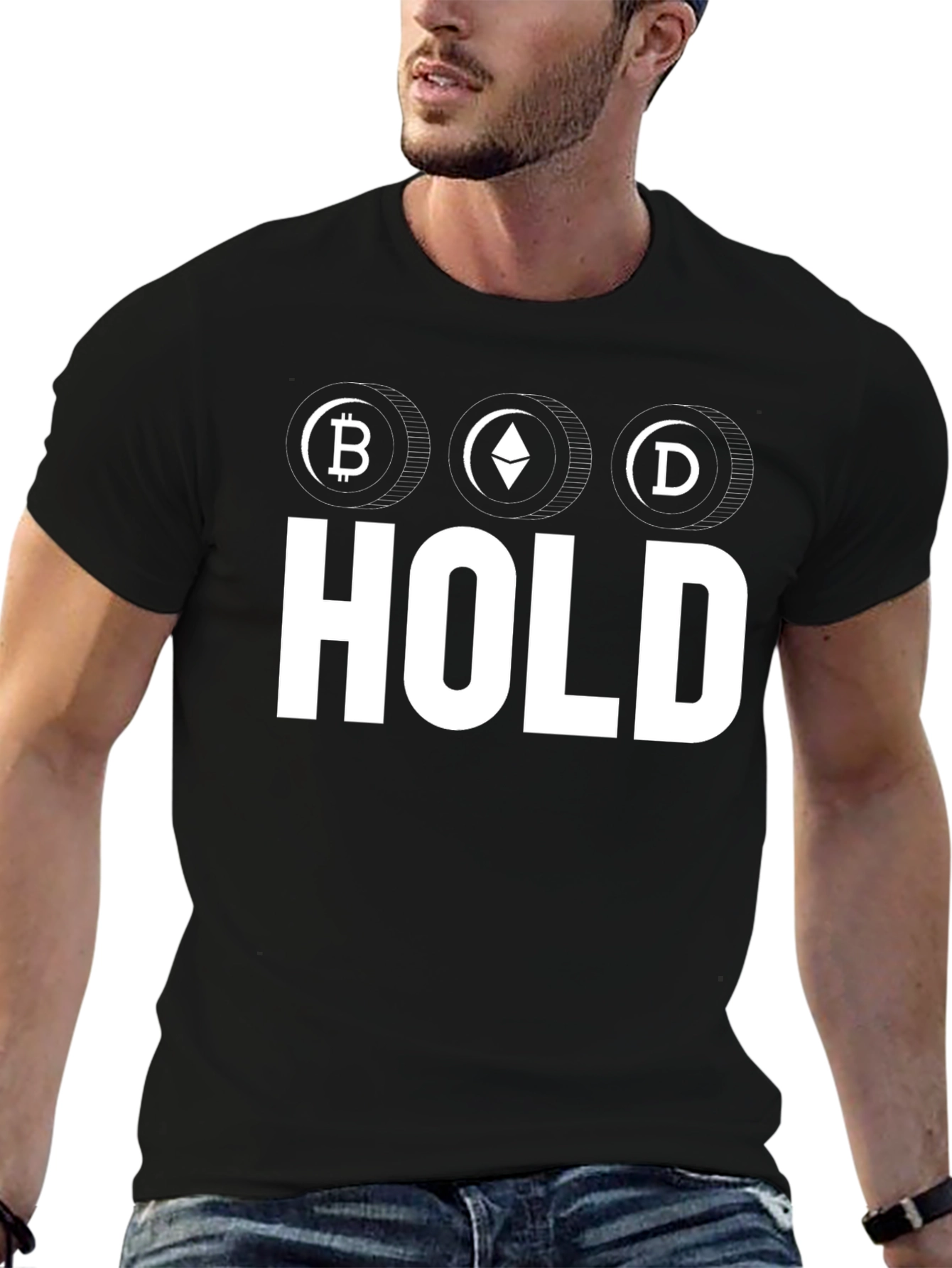 Crypto HODL T-Shirt - Bitcoin Ethereum Doge