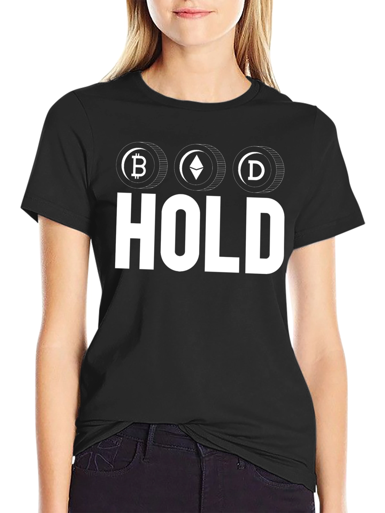 Crypto HODL T-Shirt - Bitcoin Ethereum Doge