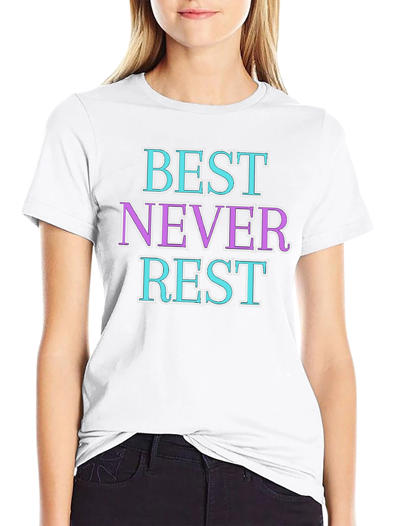 Best Never Rest Graphic Tee - Stylish Cotton T-Shirt