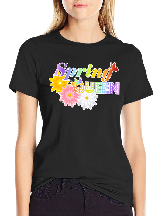 Spring Queen Graphic Tee - Floral & Fun