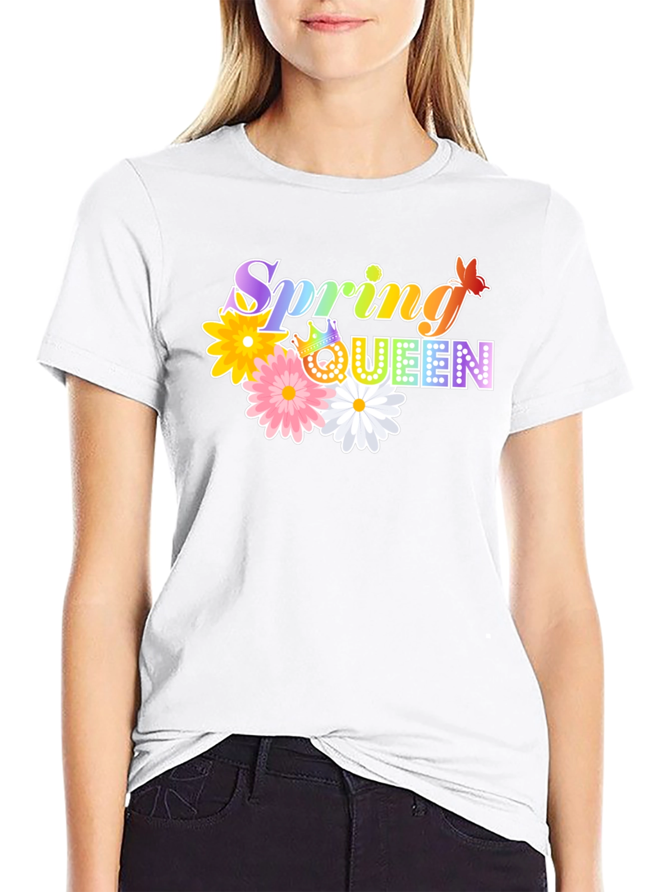 Spring Queen Graphic Tee - Floral & Fun