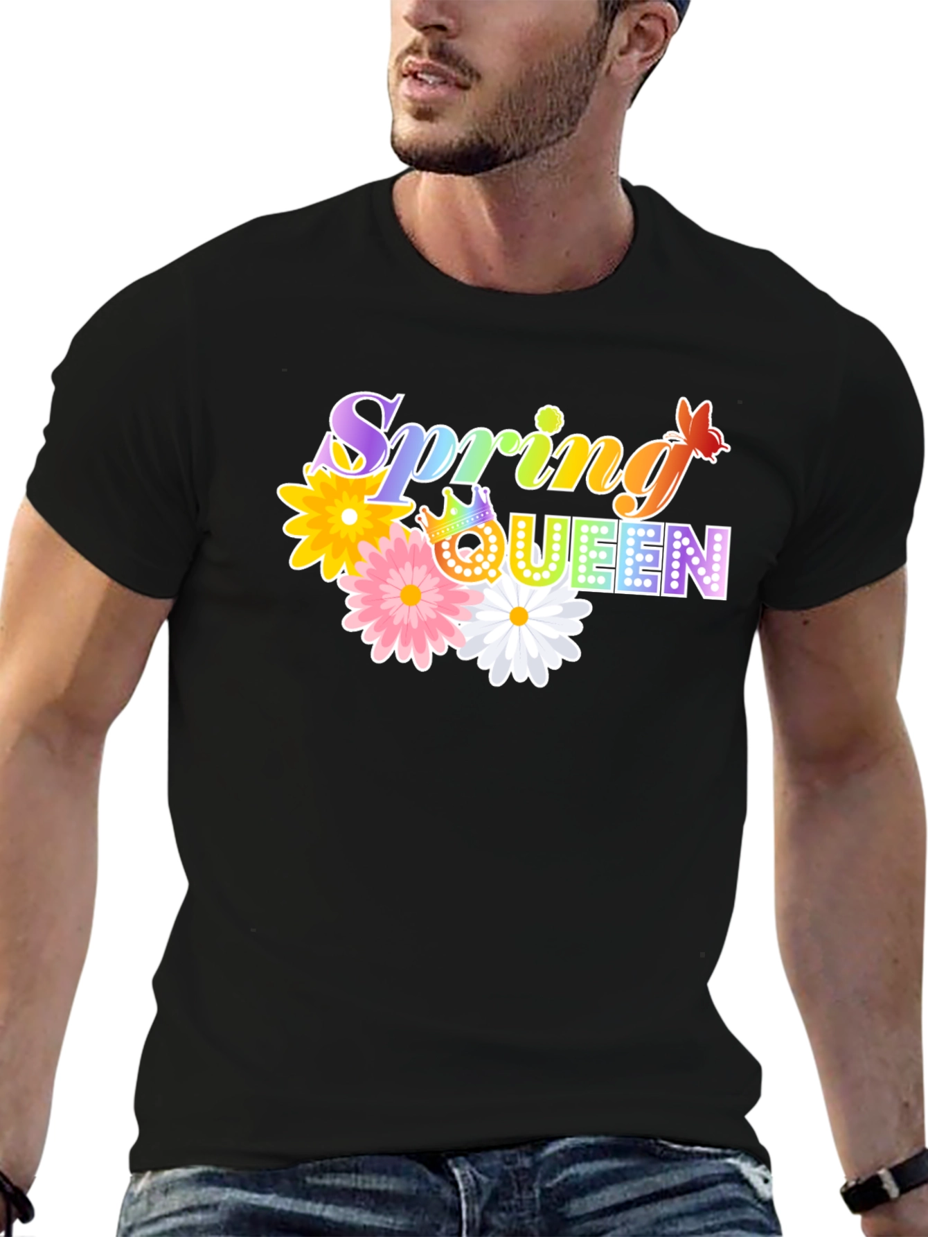 Spring Queen Graphic Tee - Floral & Fun