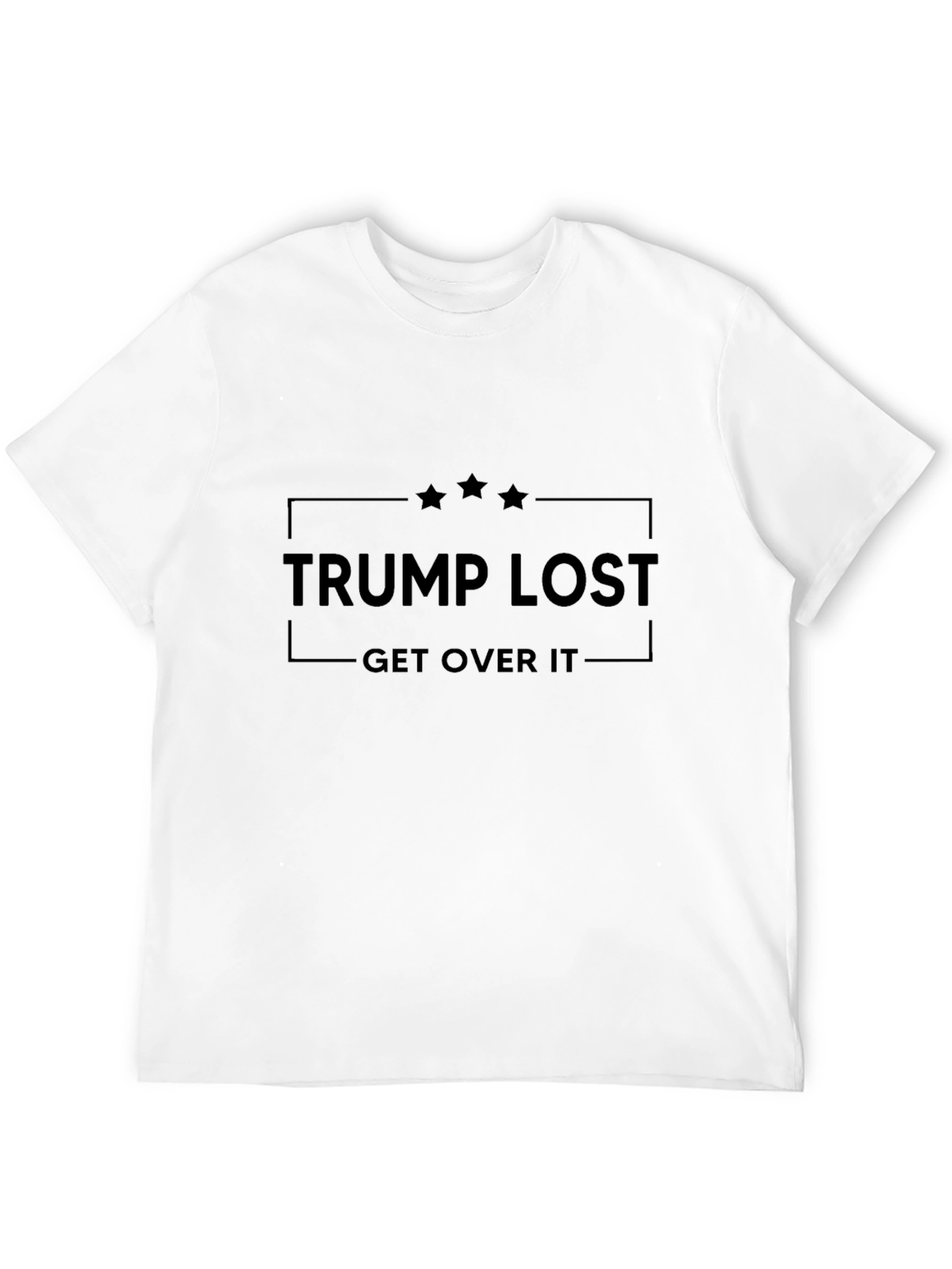 Trump Lost Get Over It Black T-Shirt