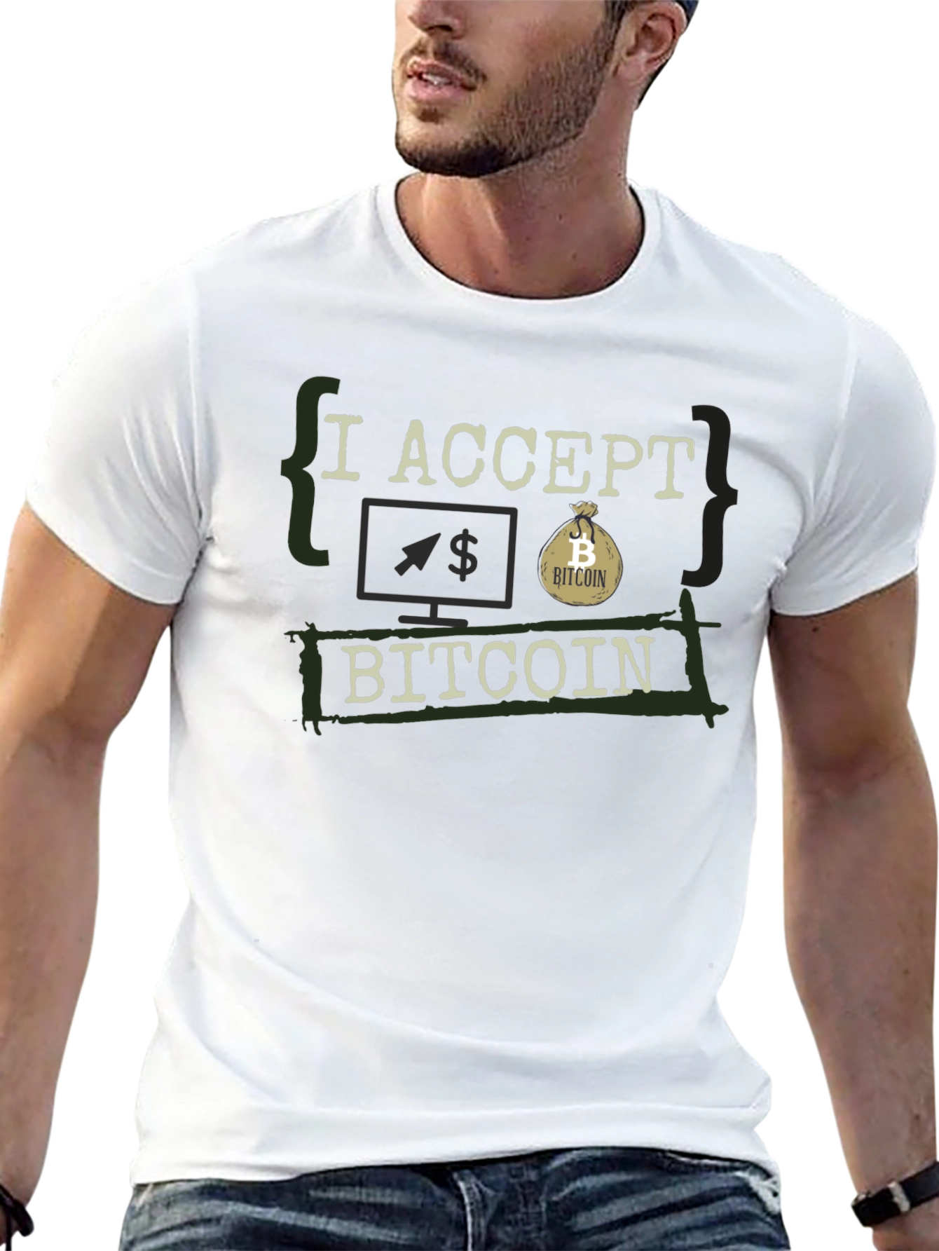 I Accept Bitcoin Graphic Tee