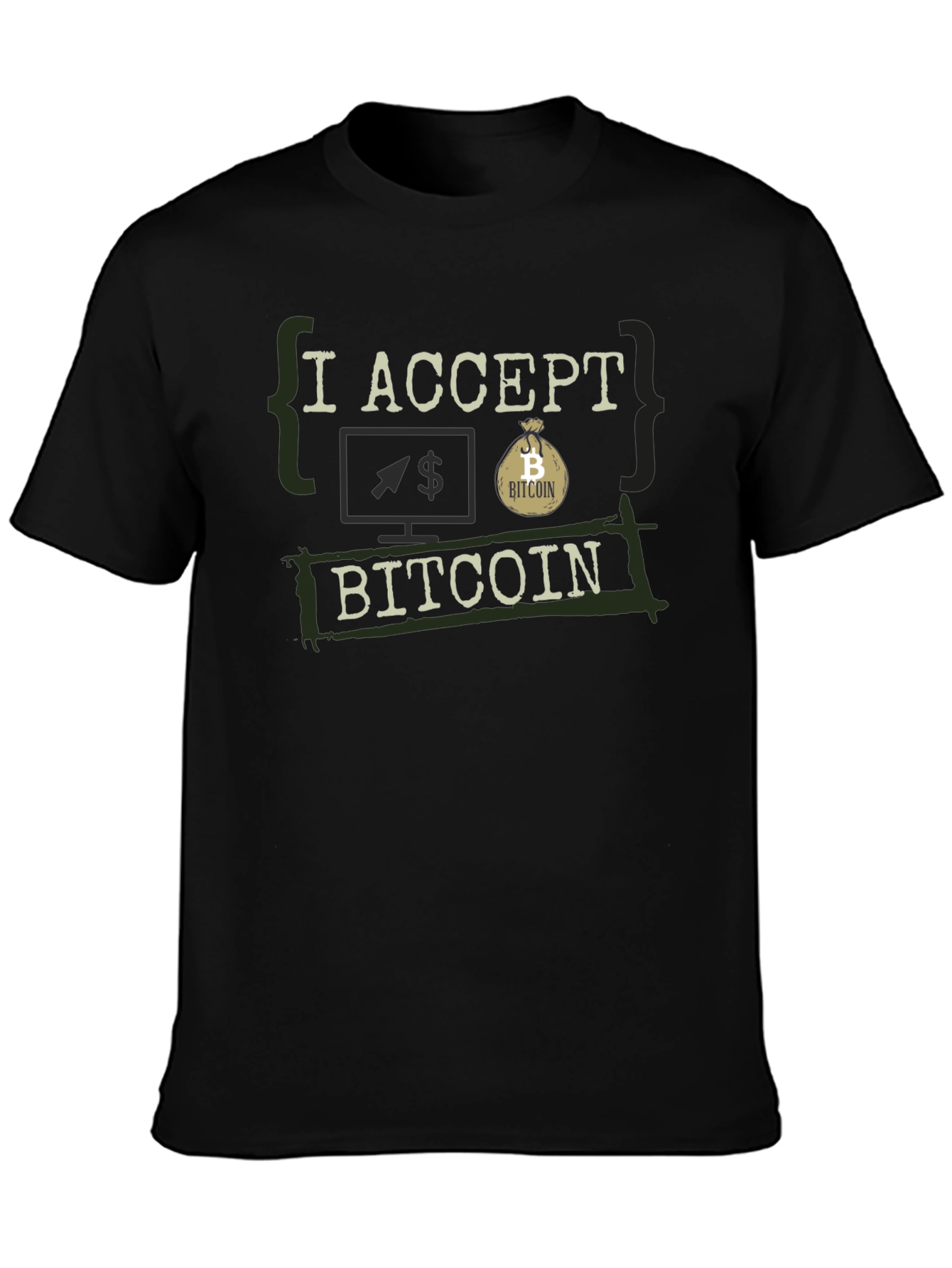 I Accept Bitcoin Graphic Tee