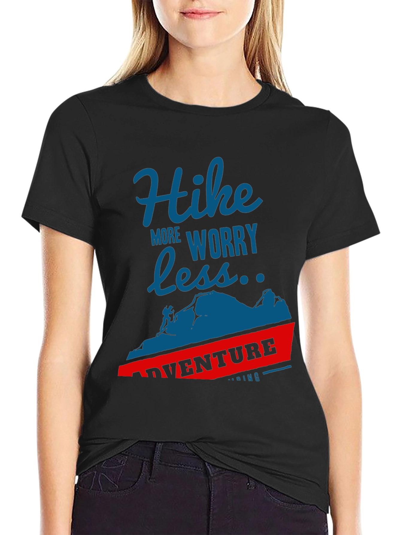 Hike More Worry Less Adventure T-Shirt