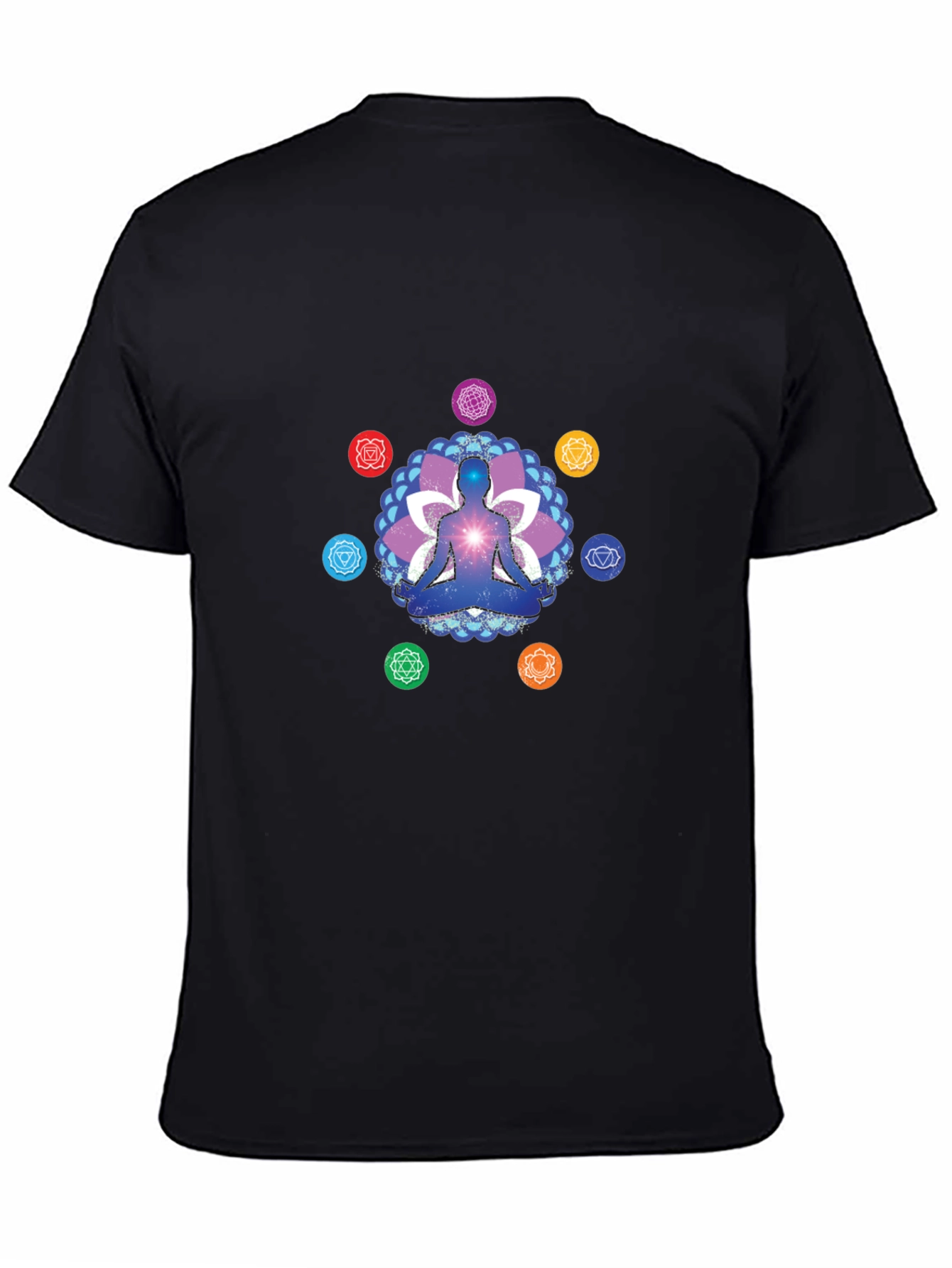 Chakra Meditation Graphic Tee - Spiritual T-Shirt