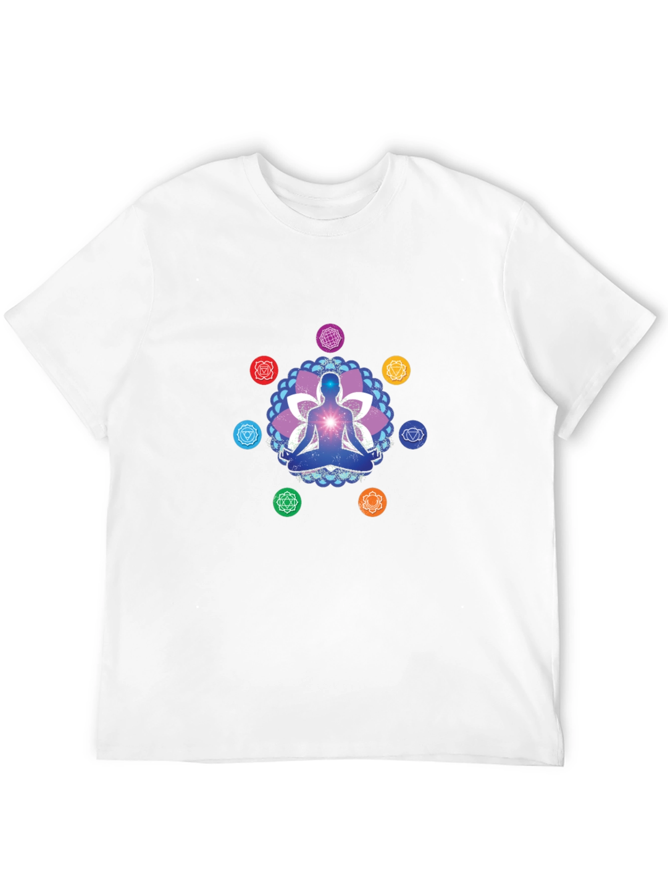 Chakra Meditation Graphic Tee - Spiritual T-Shirt