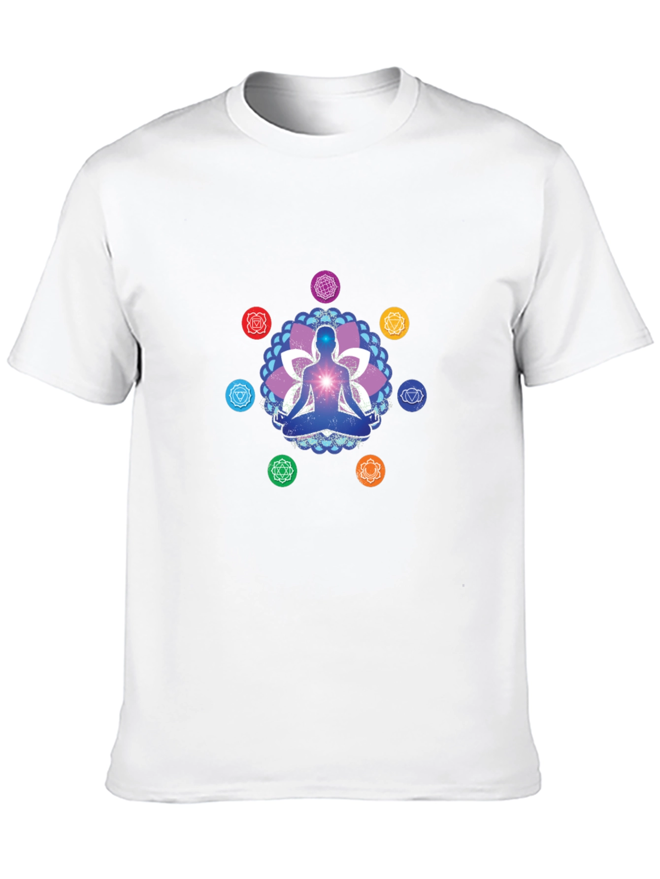 Chakra Meditation Graphic Tee - Spiritual T-Shirt