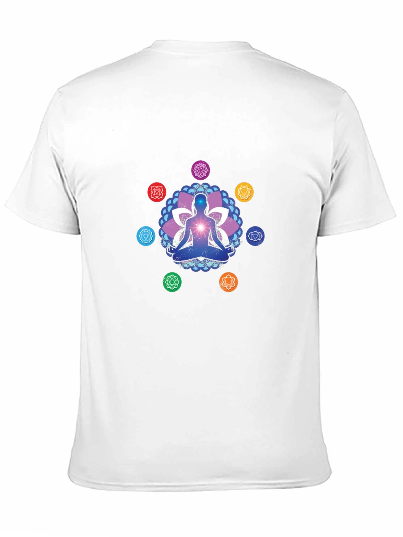 Chakra Meditation Graphic Tee - Spiritual T-Shirt