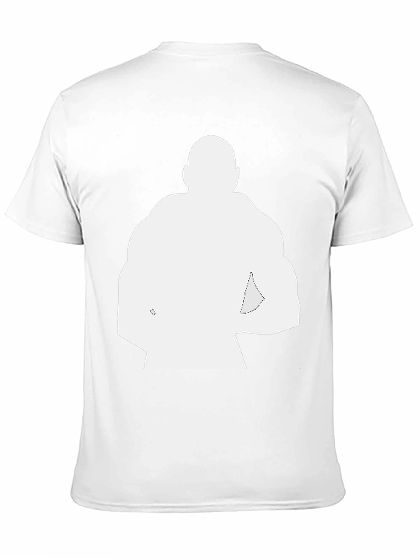 Black T-Shirt with Bodybuilder Silhouette