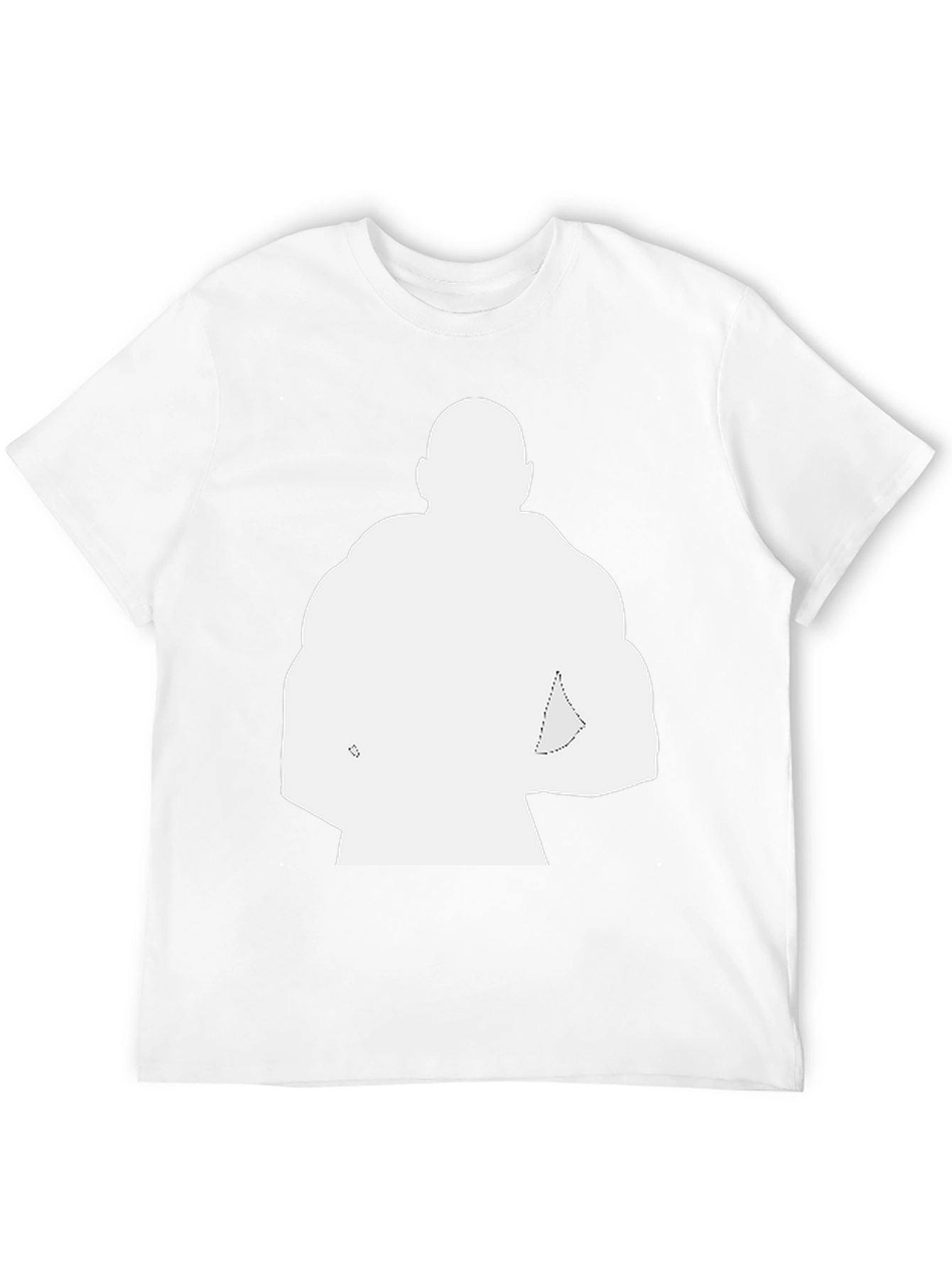 Black T-Shirt with Bodybuilder Silhouette