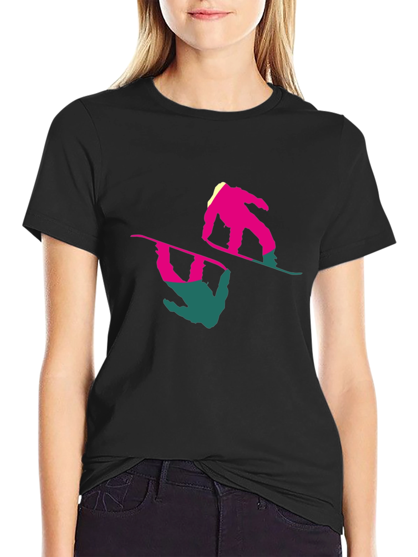 Retro Snowboarder T-Shirt - Cool Graphic Tee