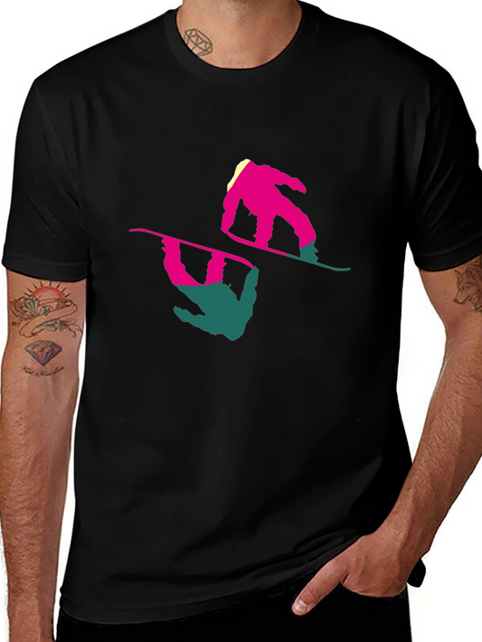 Retro Snowboarder T-Shirt - Cool Graphic Tee