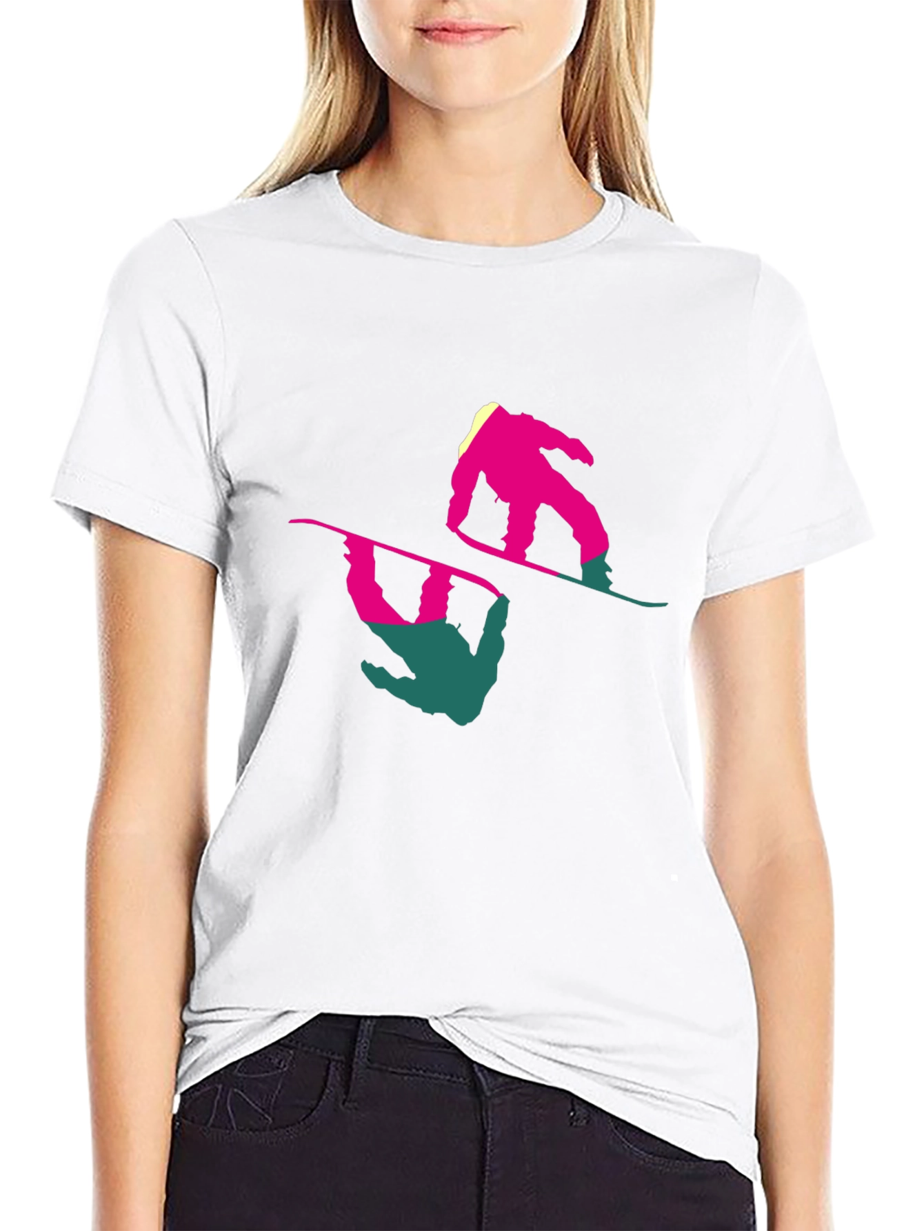 Retro Snowboarder T-Shirt - Cool Graphic Tee