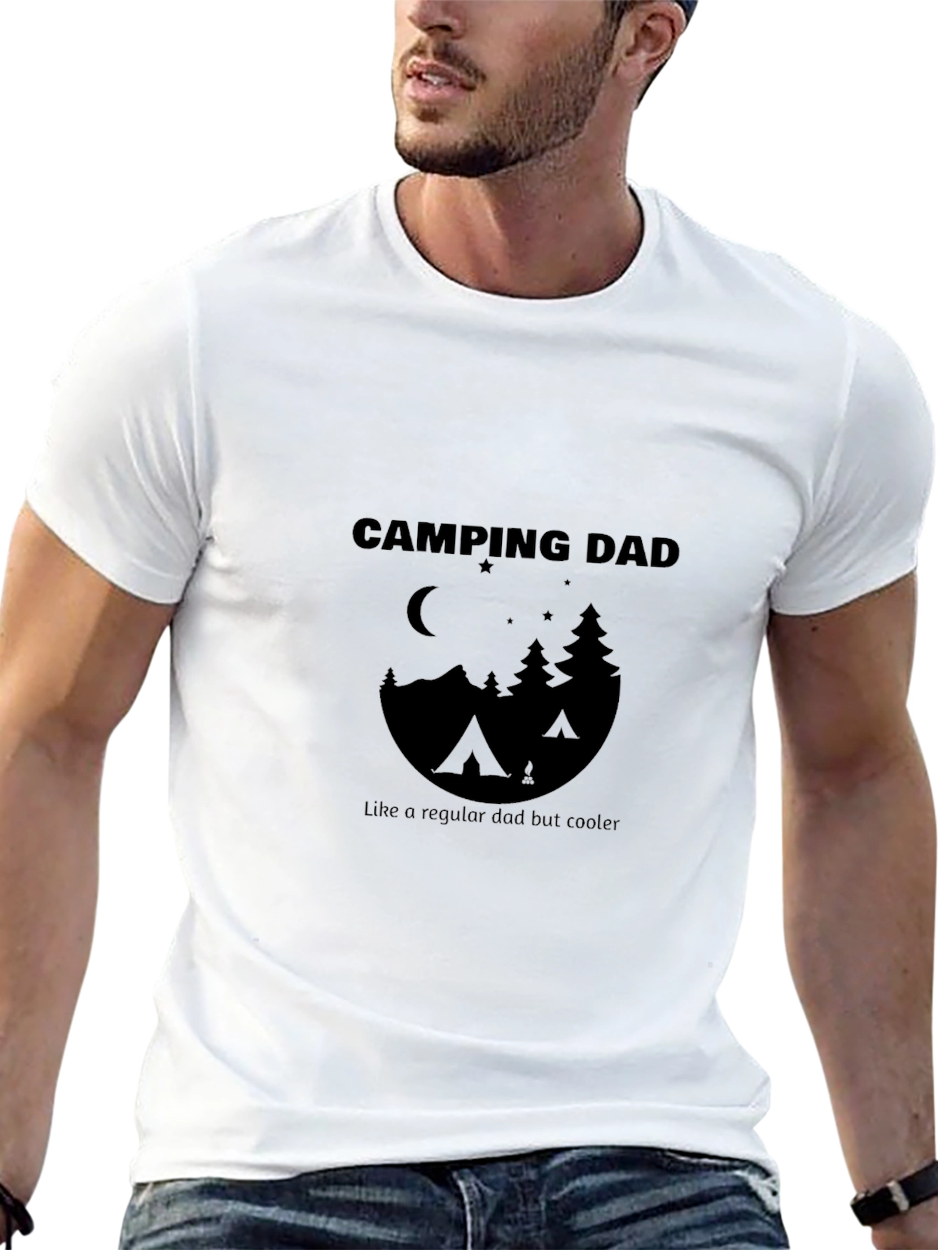 Camping Dad T-Shirt - Cooler Than the Average Dad