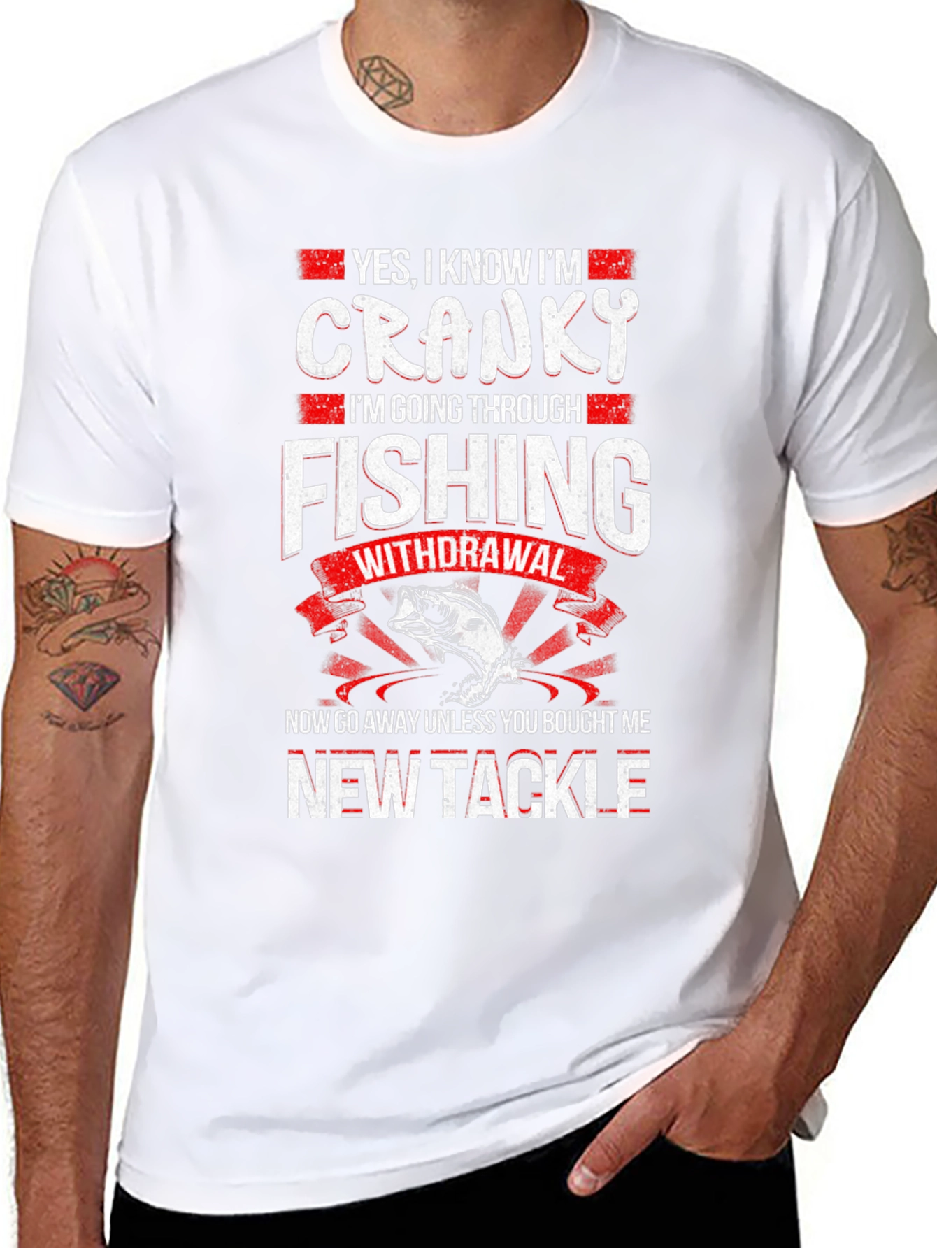 Cranky Fishing Withdrawal Novelty T-Shirt