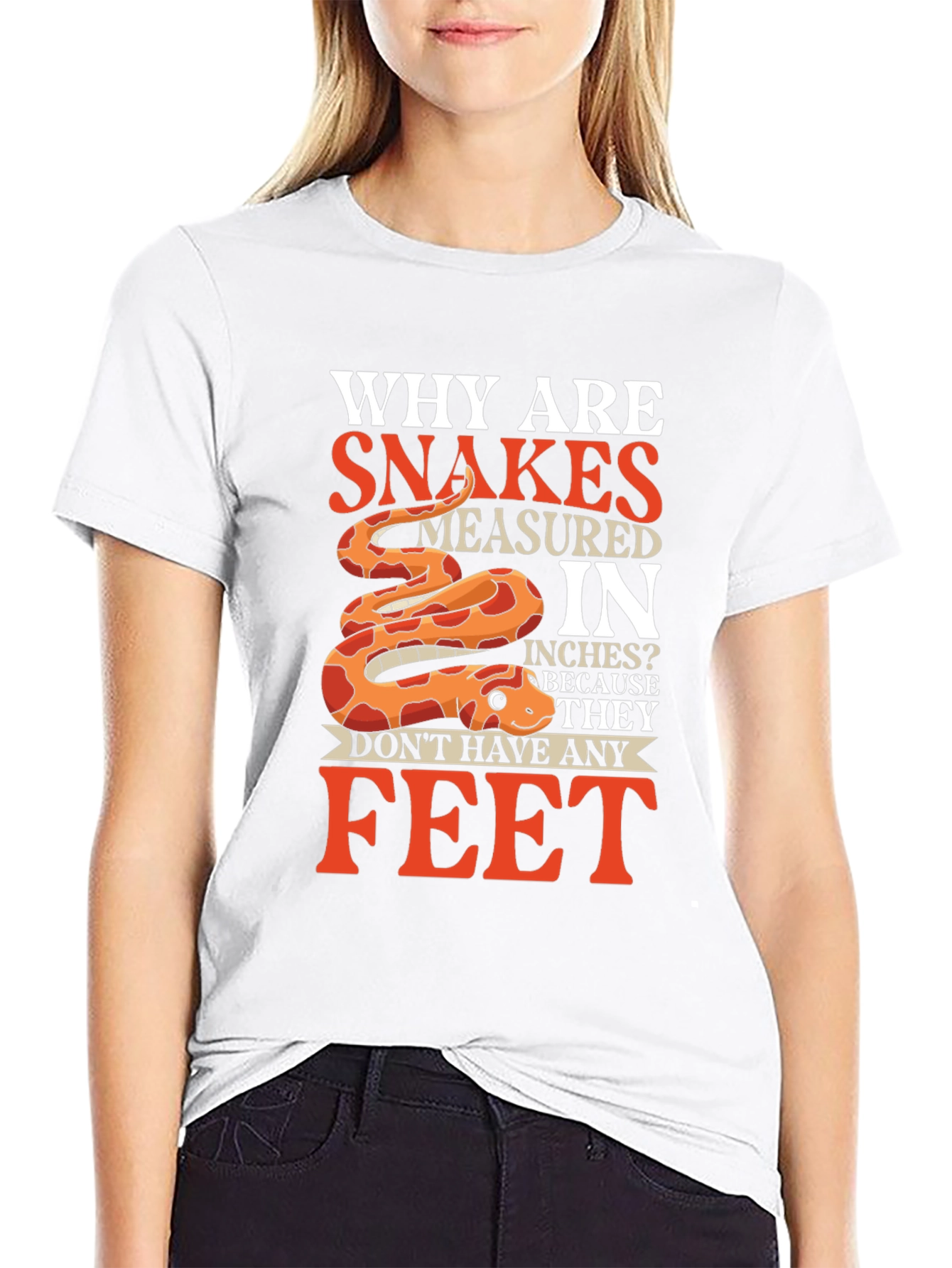 Snakes Measured in Inches Mens T-Shirt