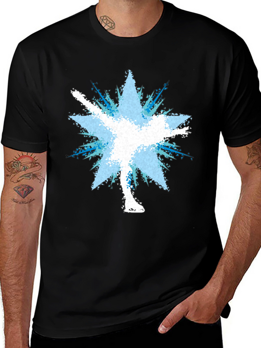 Figure Skater Burst Graphic Tee - Black