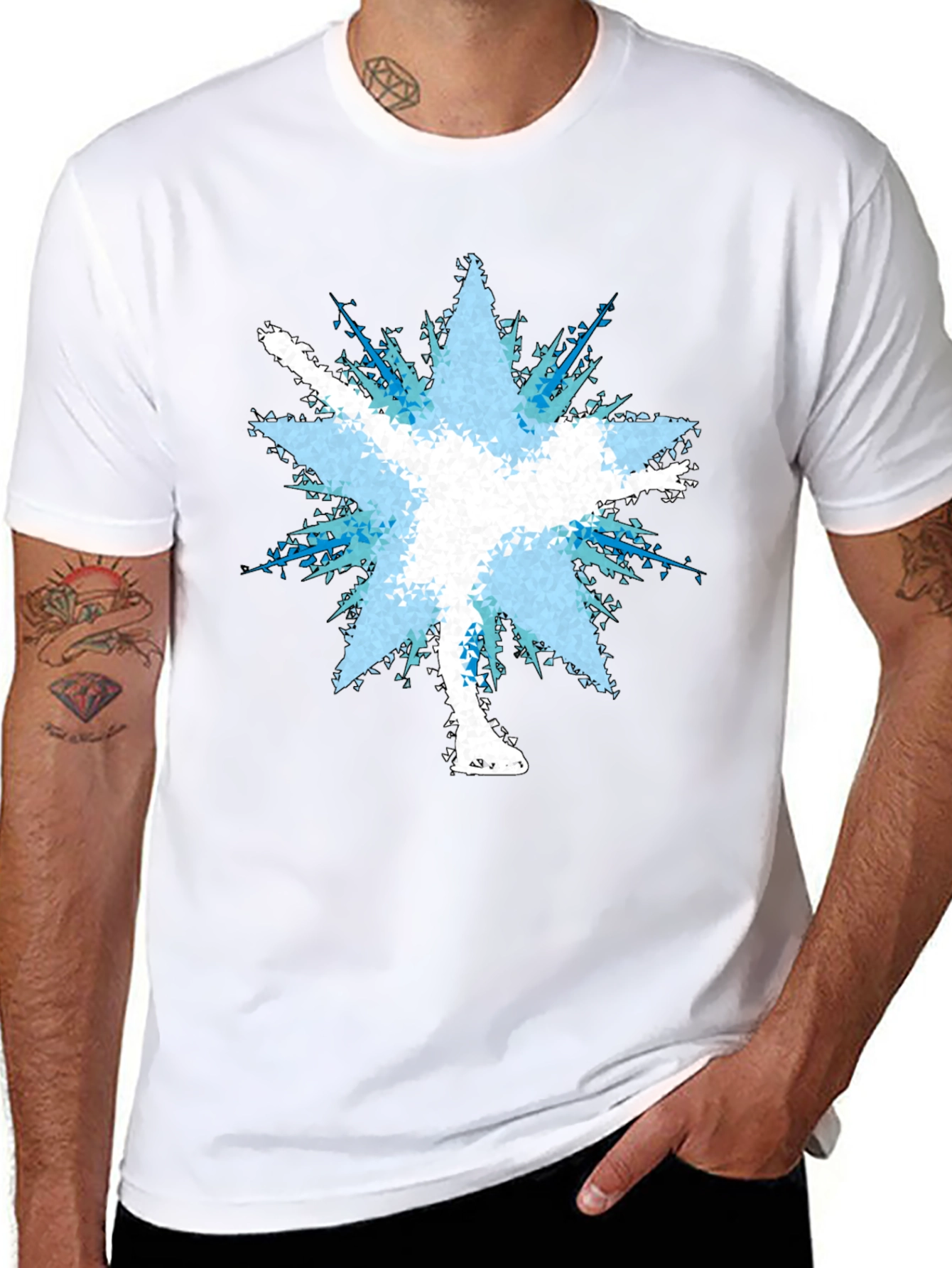 Figure Skater Burst Graphic Tee - Black