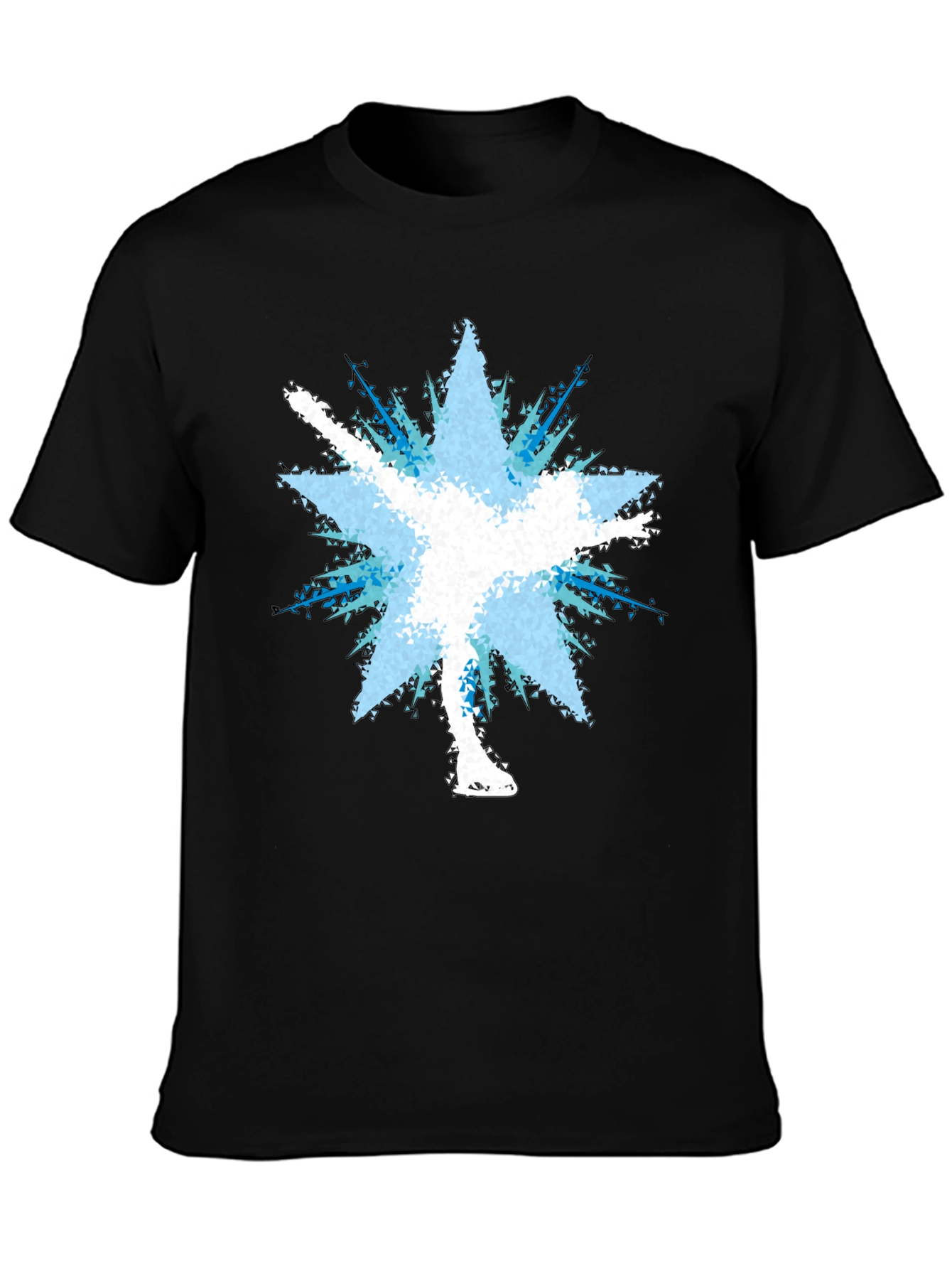 Figure Skater Burst Graphic Tee - Black