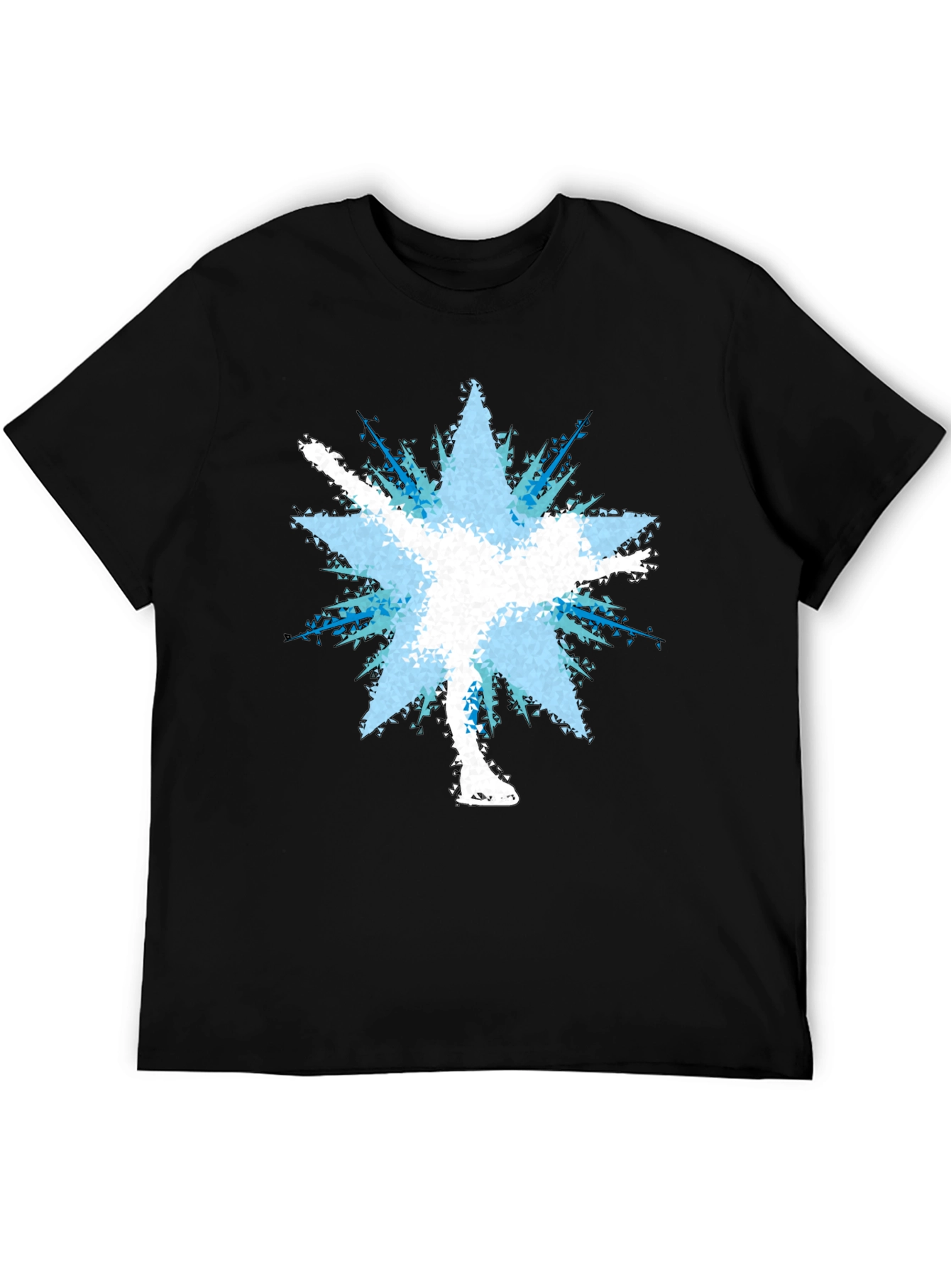 Figure Skater Burst Graphic Tee - Black