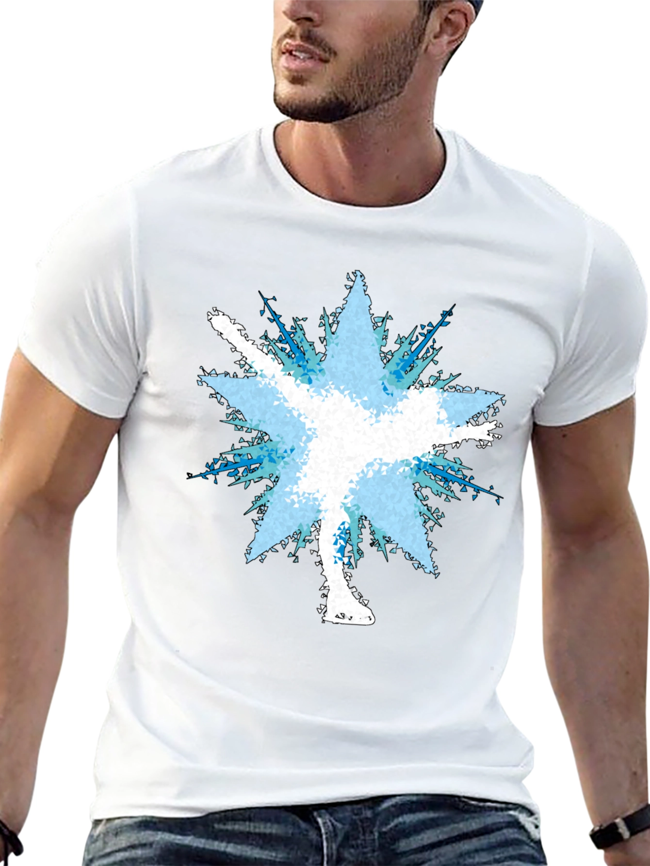Figure Skater Burst Graphic Tee - Black