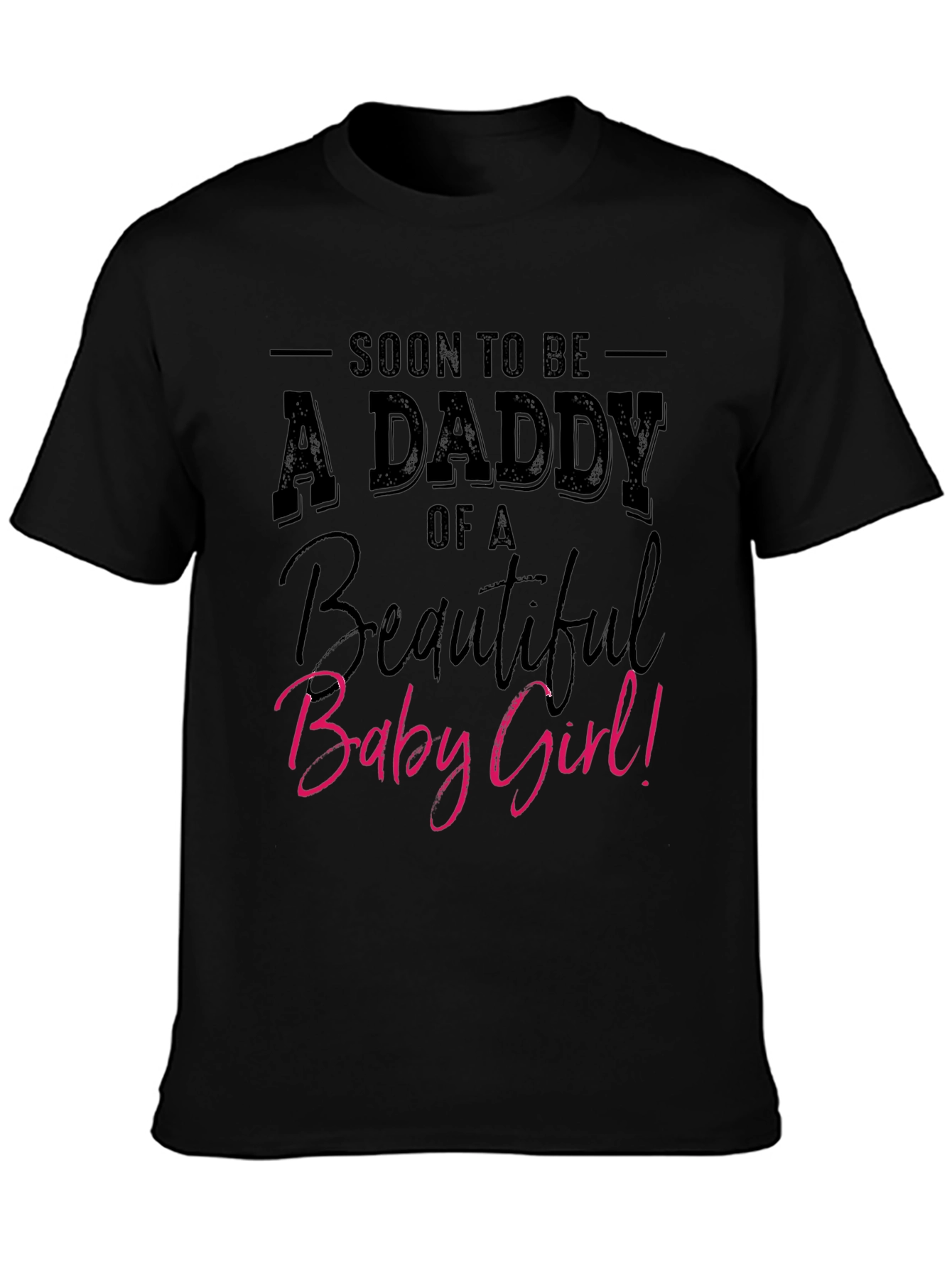 Soon To Be Daddy Baby Girl Tee