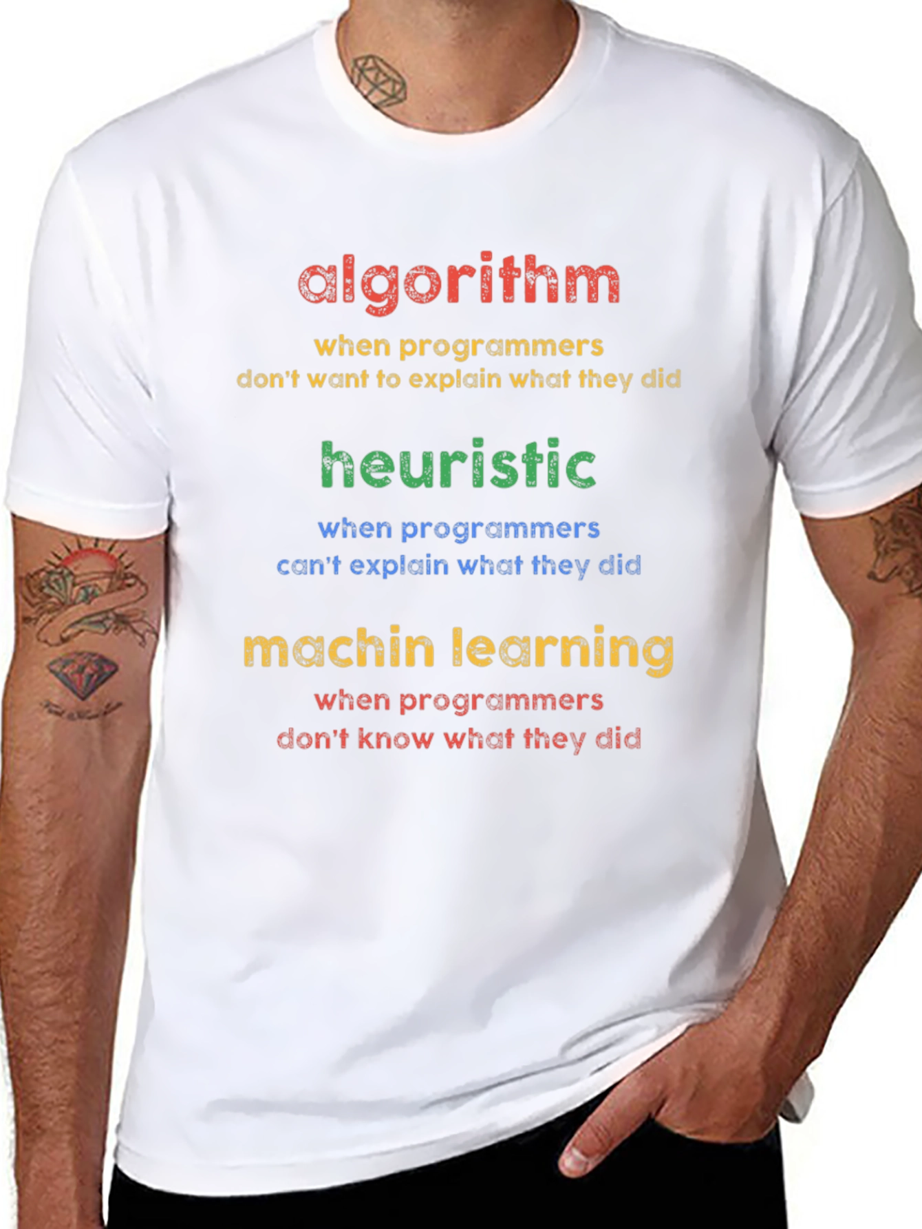 Algorithm Heuristic Machine Learning Programmer T-Shirt