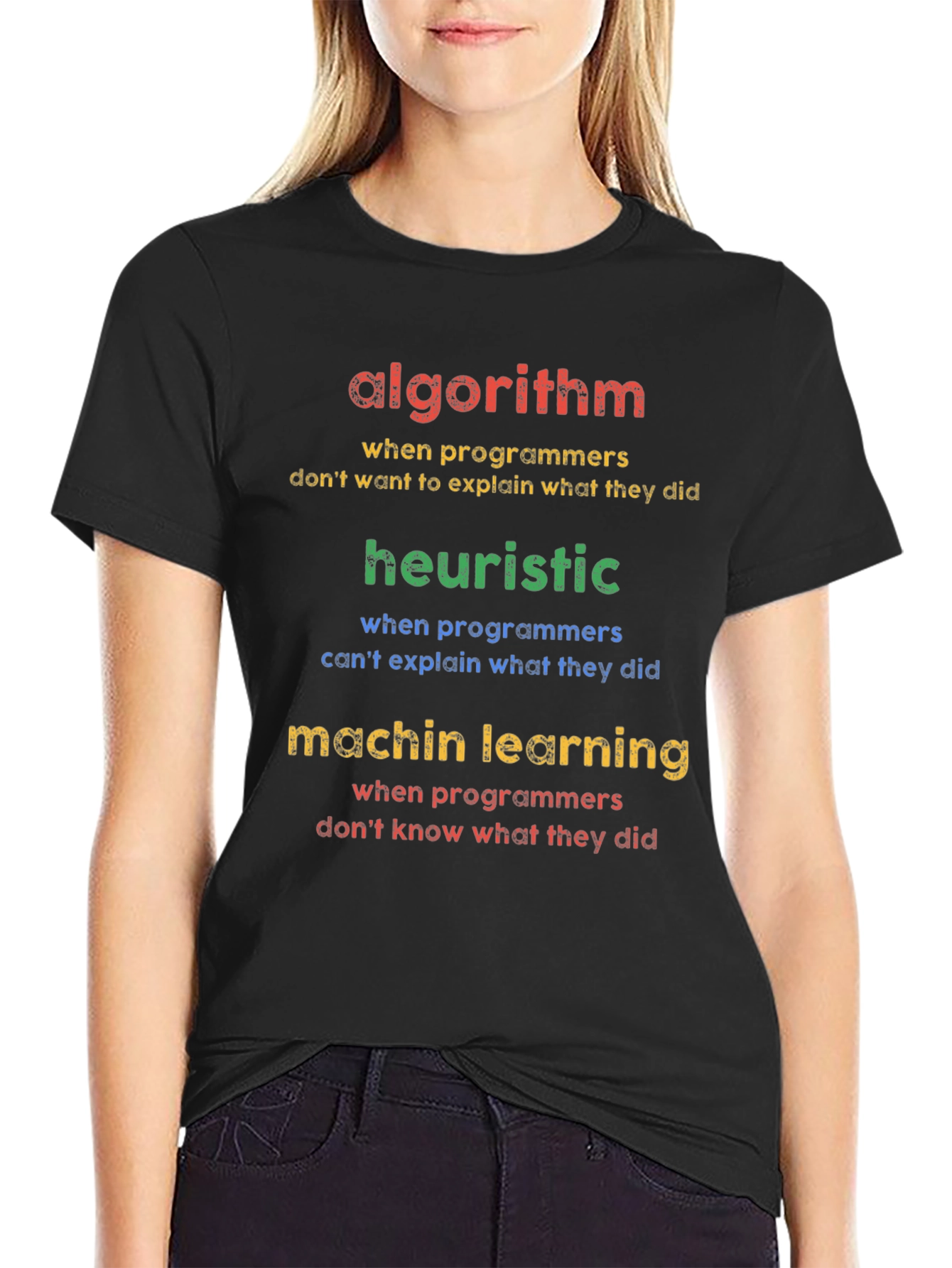 Algorithm Heuristic Machine Learning Programmer T-Shirt