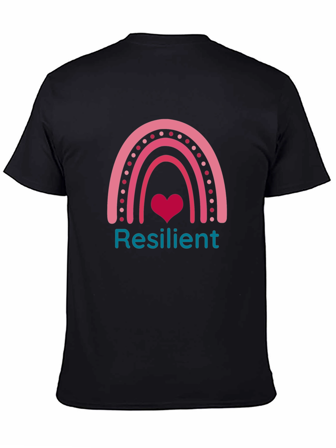 Resilient Rainbow Heart T-Shirt - Positive Vibes