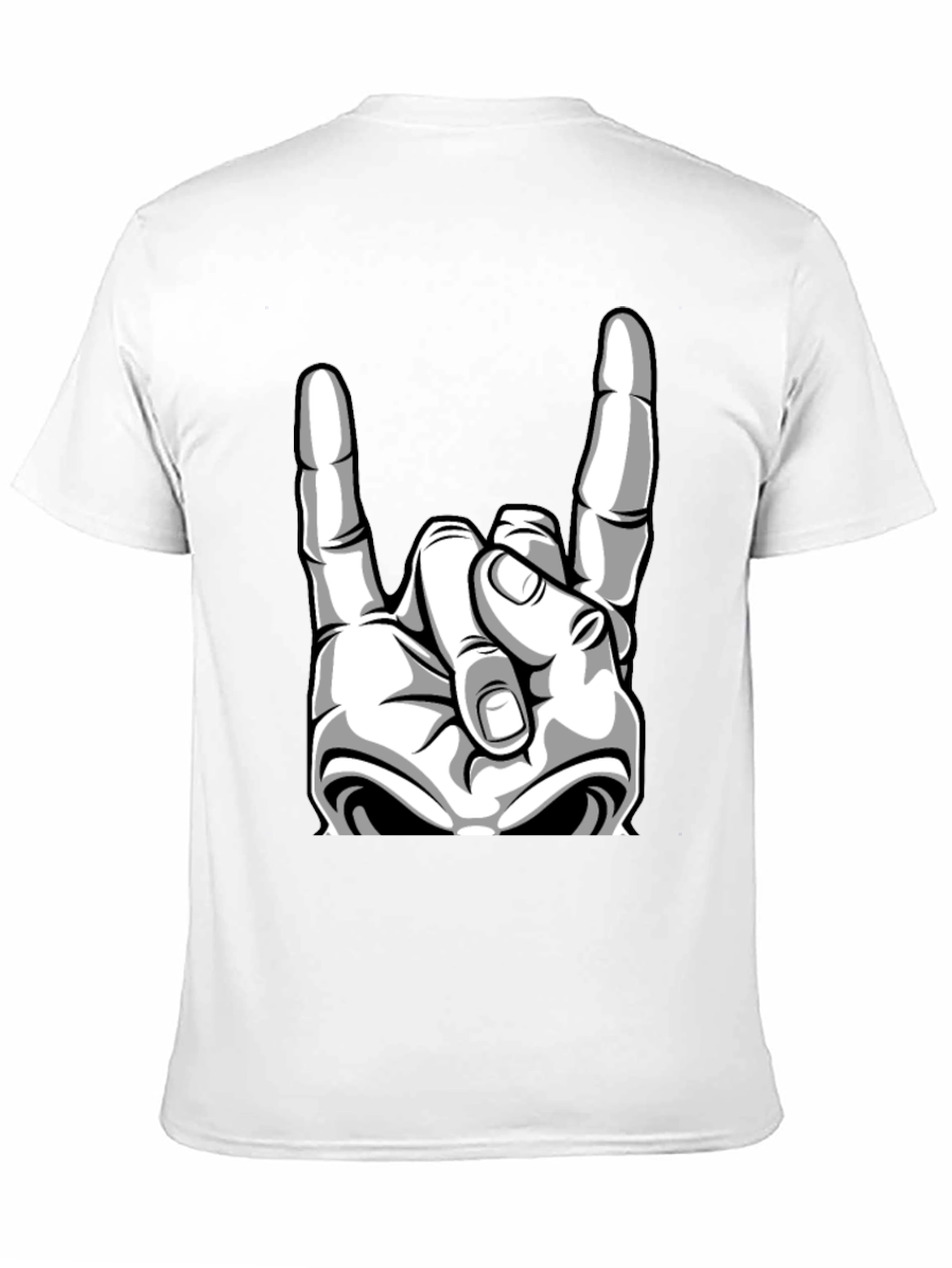 Rock On Graphic Tee - Black Cotton T-Shirt