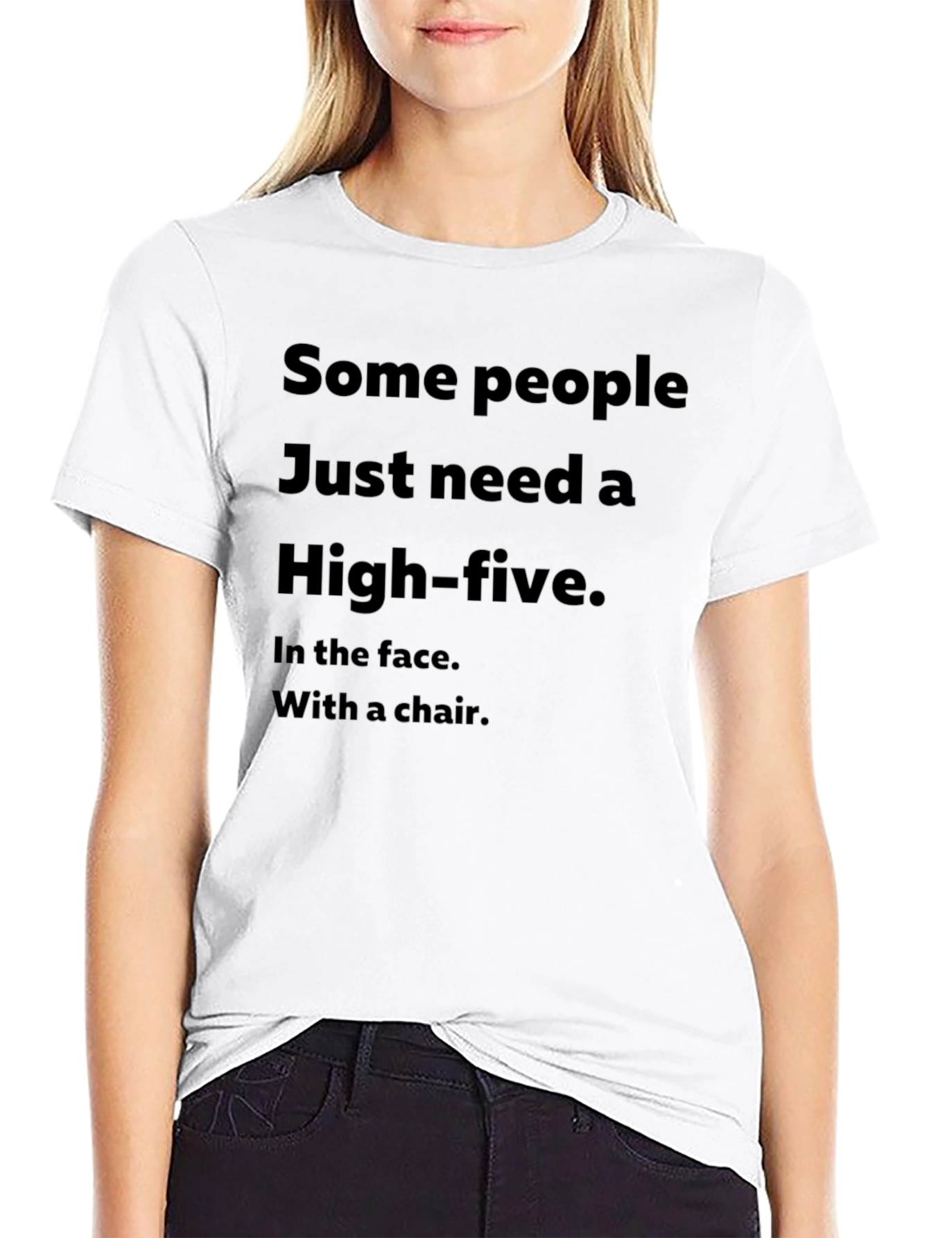 Sarcastic High-Five Graphic Tee - Humor T-Shirt