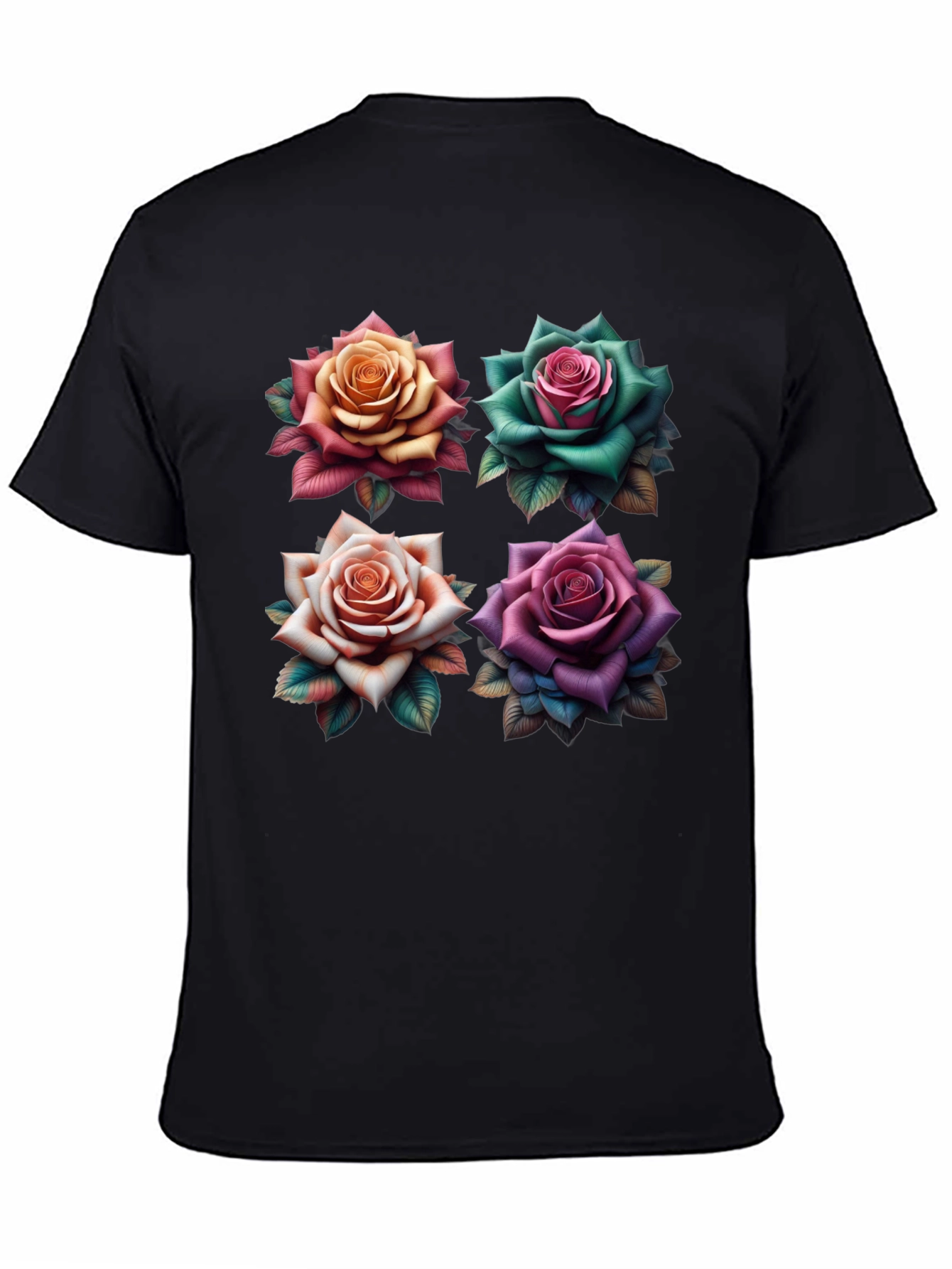 Floral Roses Graphic T-Shirt - Unique Design