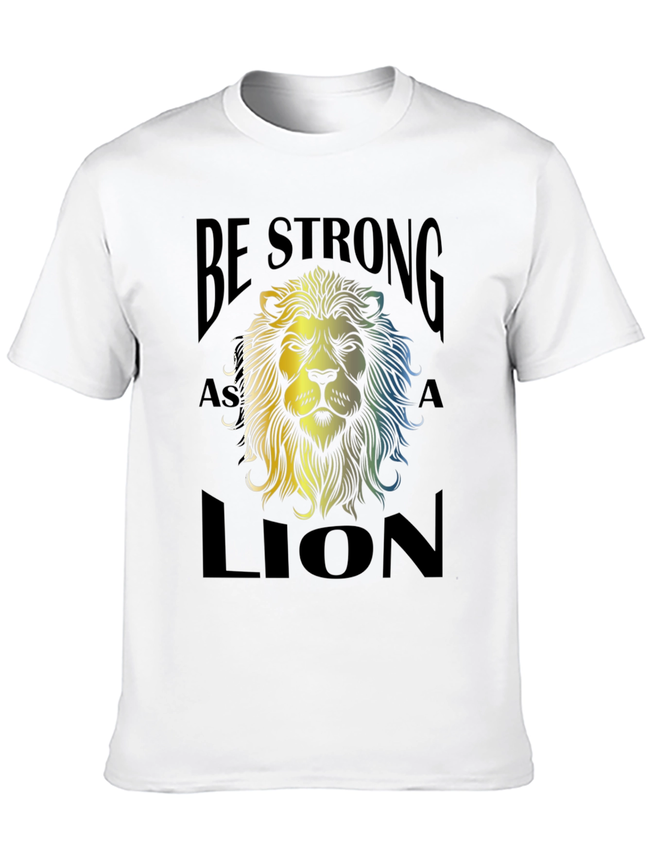 Be Strong as a Lion Graphic Tee - Black