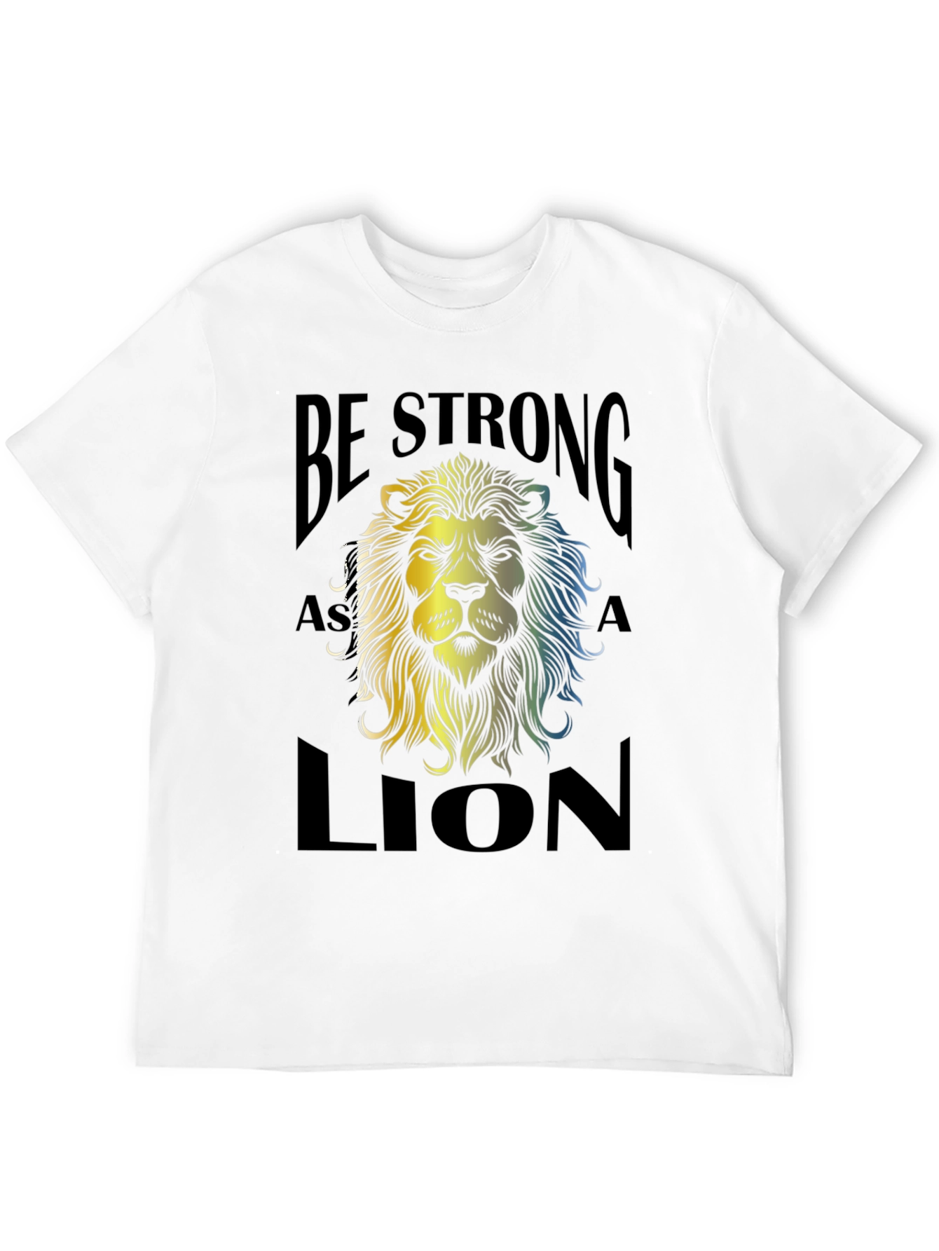Be Strong as a Lion Graphic Tee - Black