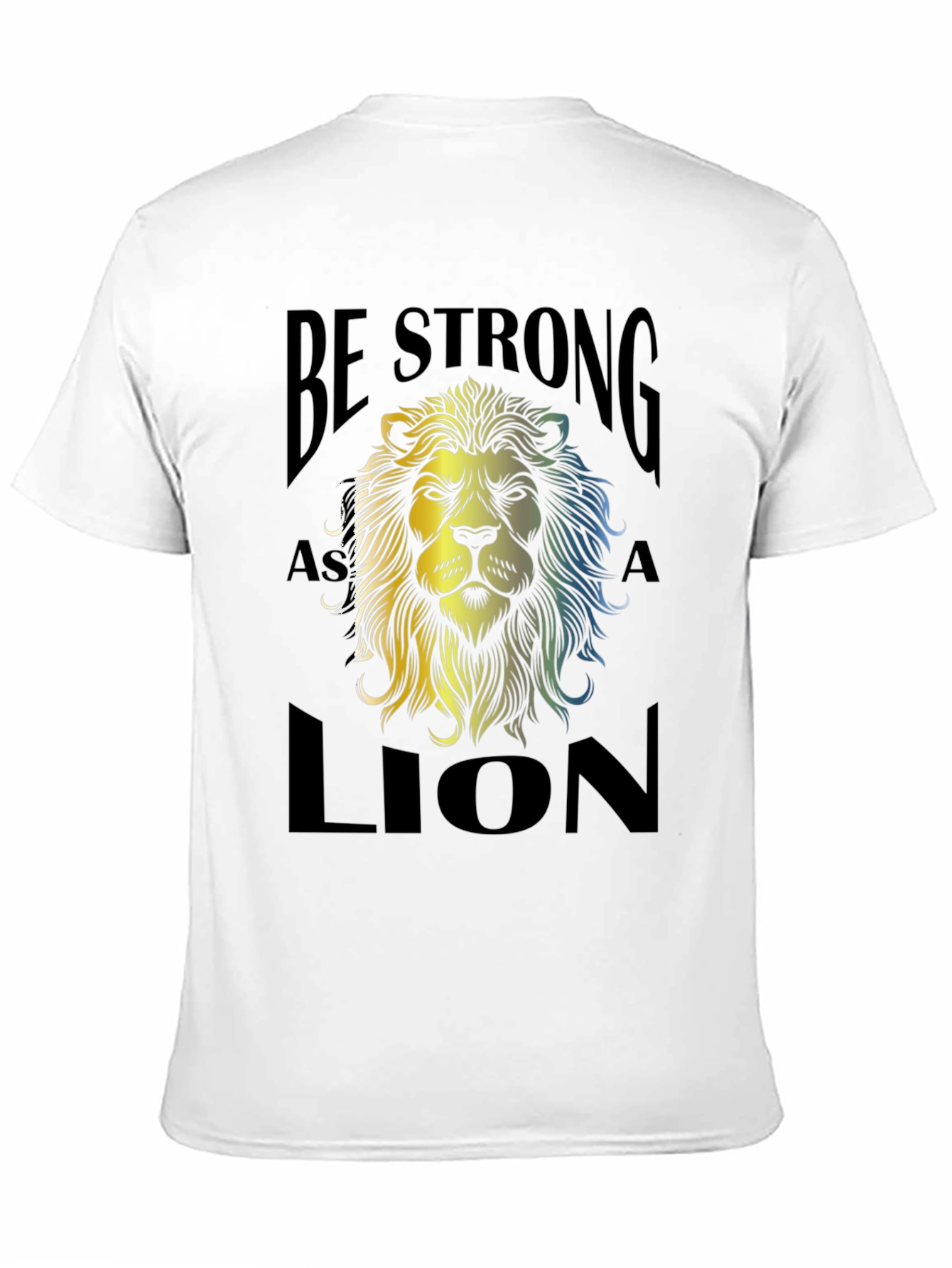 Be Strong as a Lion Graphic Tee - Black