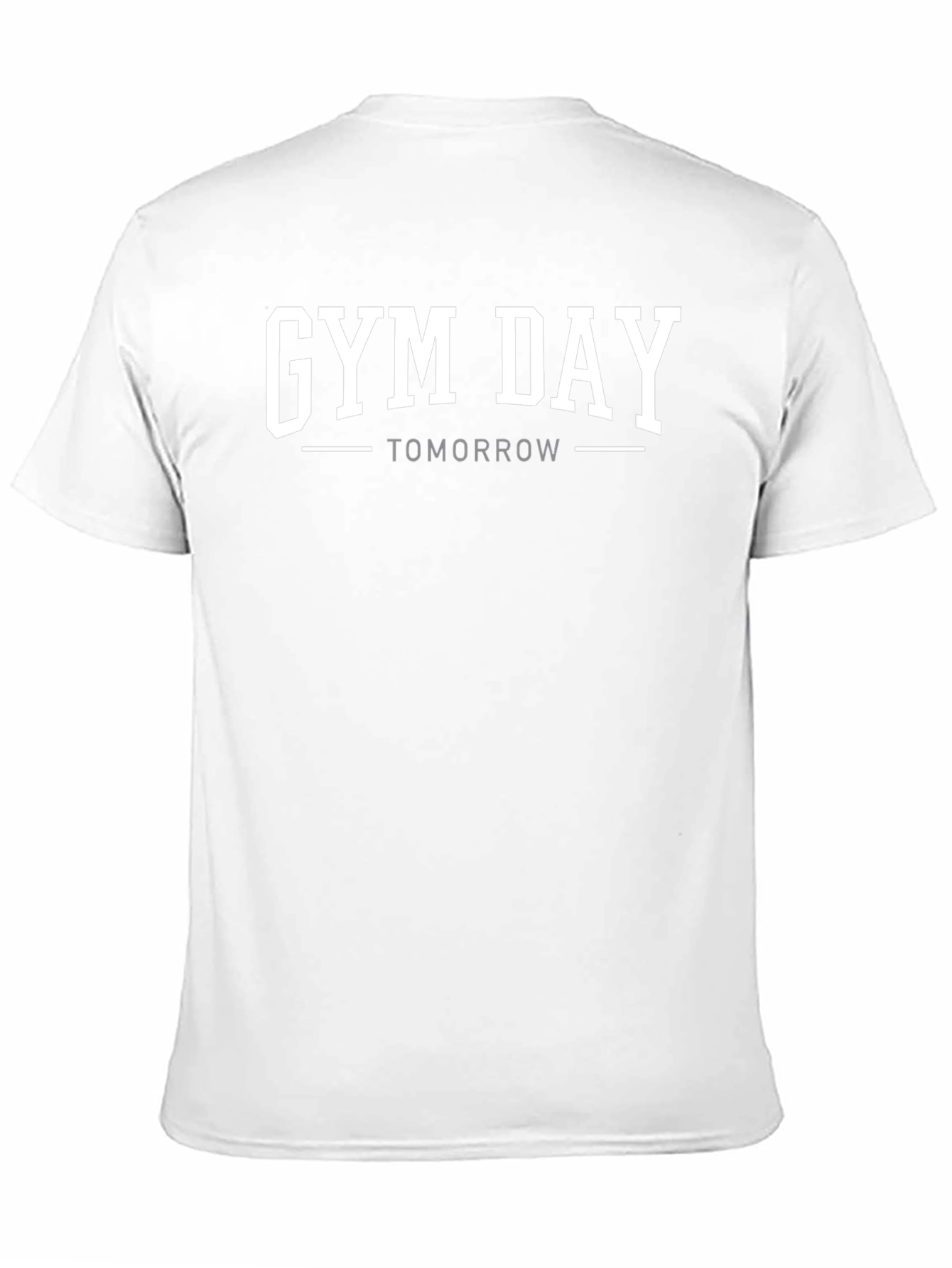 Gym Day Tomorrow Black Graphic T-Shirt