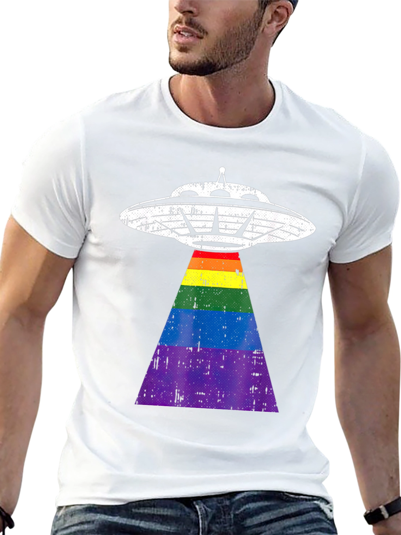 UFO Pride Tee - Beam Up Your Style!