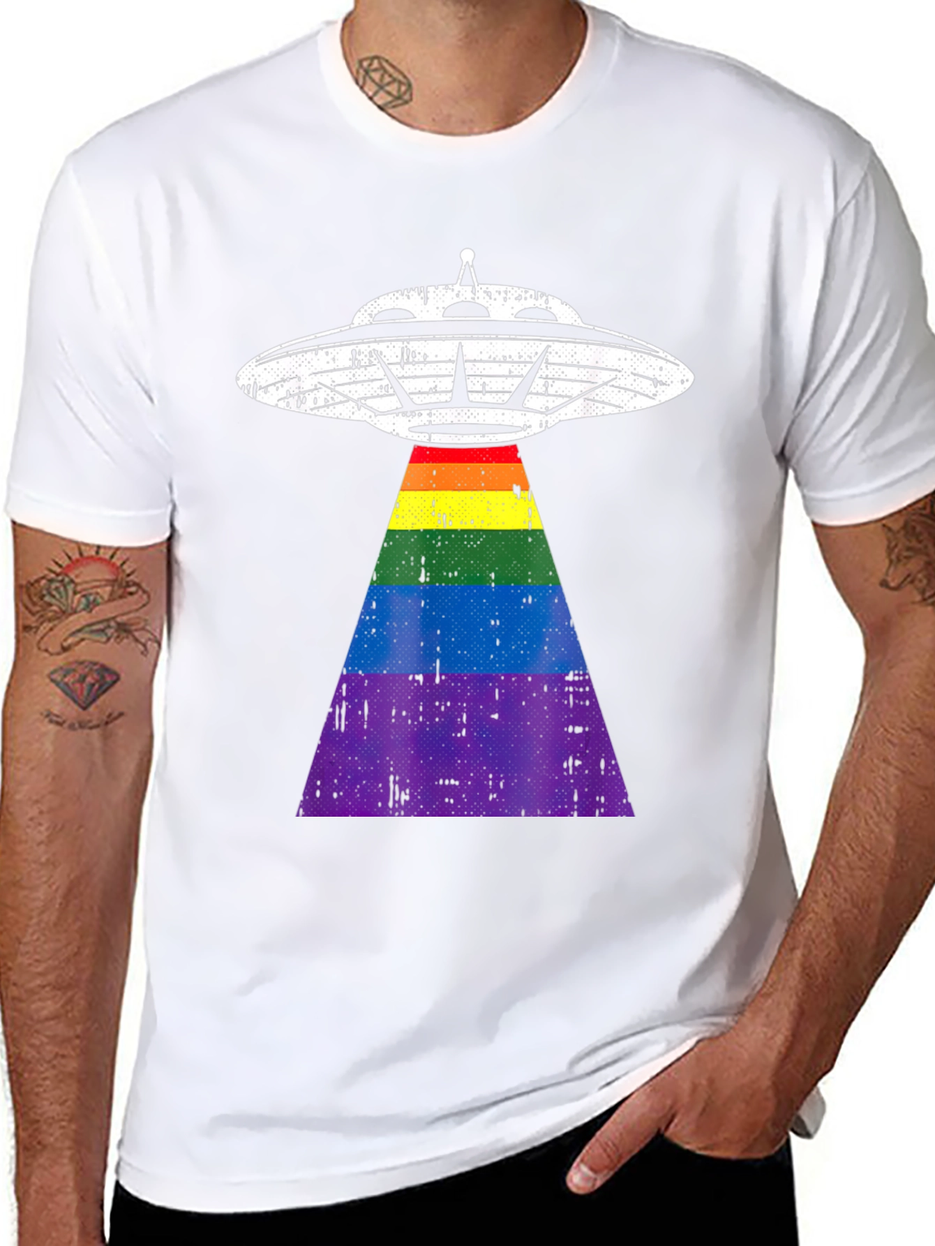 UFO Pride Tee - Beam Up Your Style!