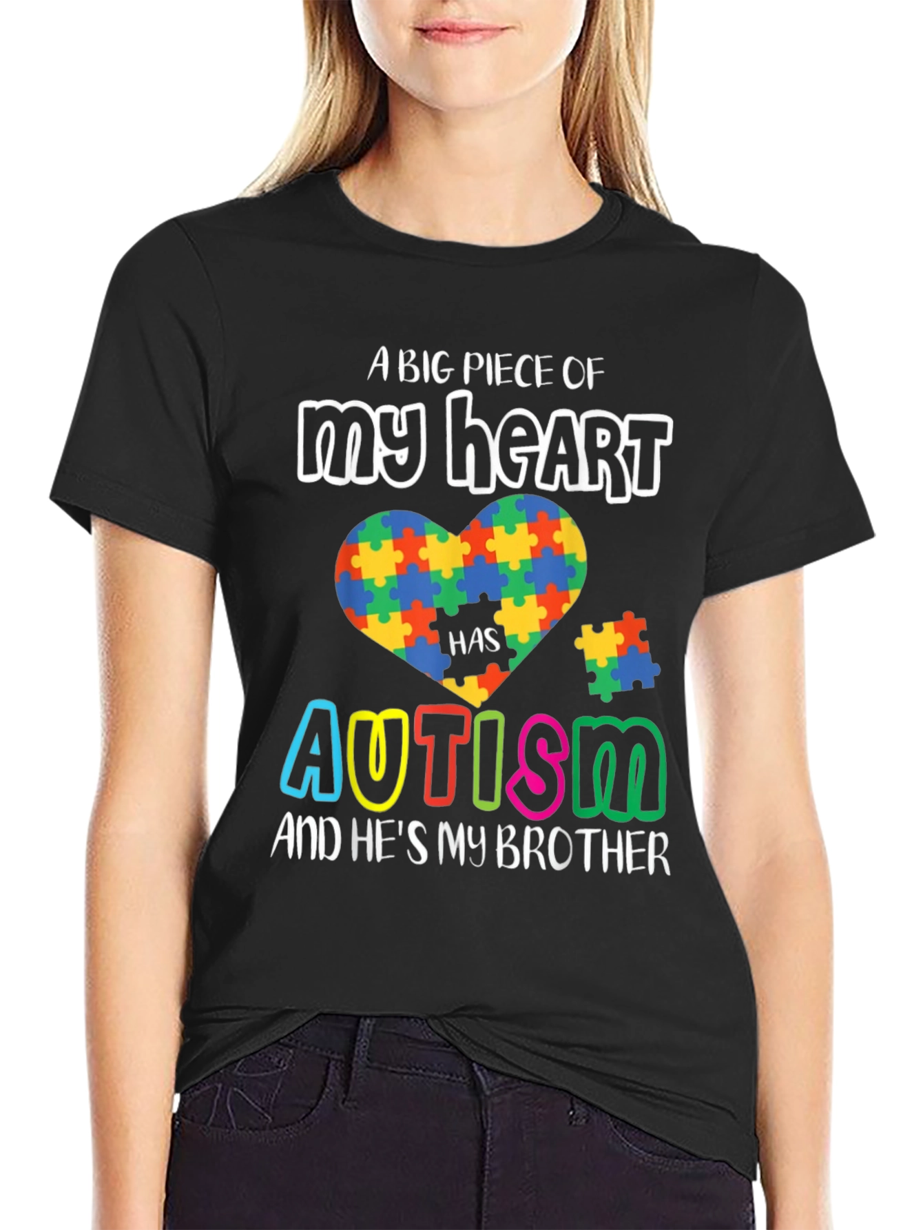 Autism Awareness T-Shirt - A Piece of My Heart
