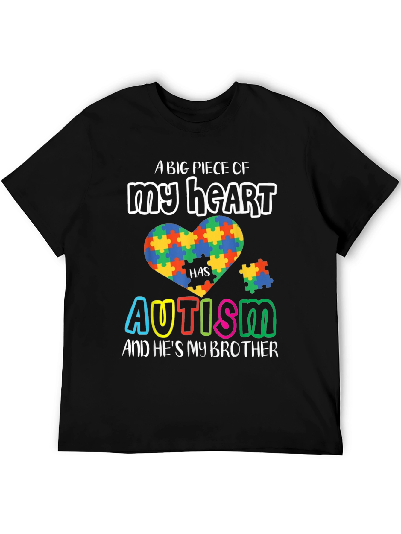 Autism Awareness T-Shirt - A Piece of My Heart