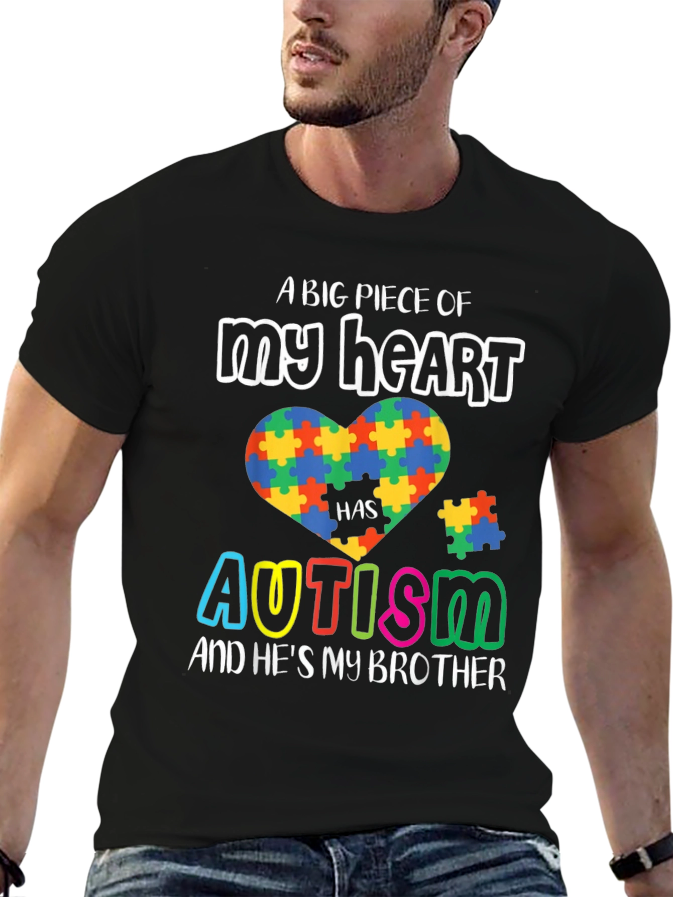 Autism Awareness T-Shirt - A Piece of My Heart