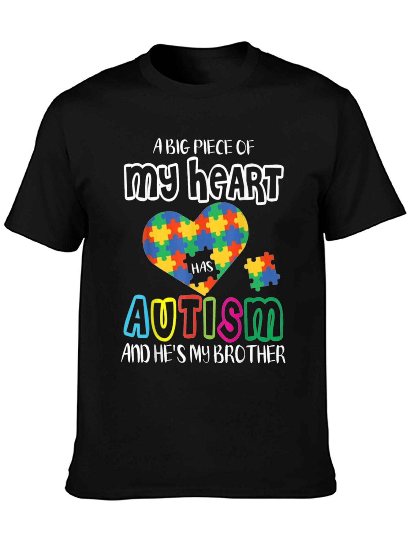 Autism Awareness T-Shirt - A Piece of My Heart