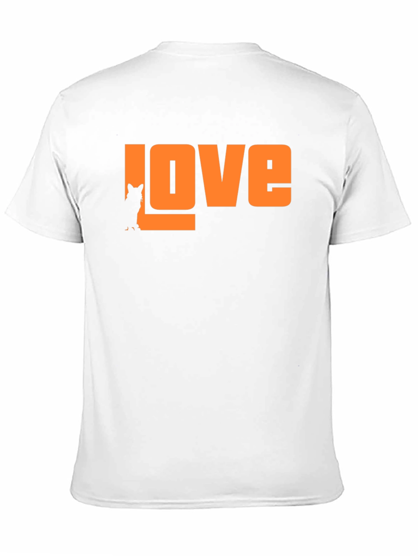 Love Cat Silhouette T-Shirt - Stylish Graphic Tee