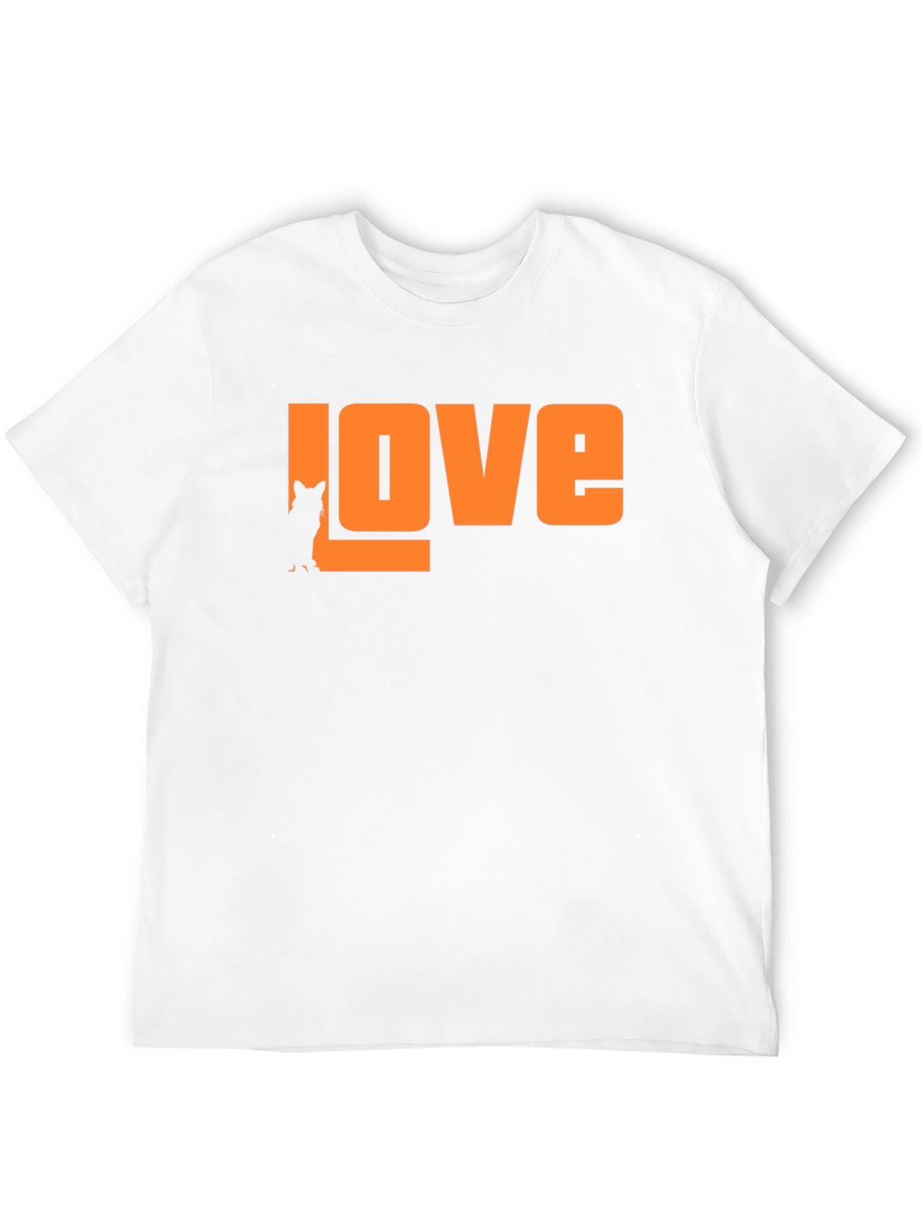 Love Cat Silhouette T-Shirt - Stylish Graphic Tee